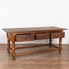 Early 20th Century Console Table with Three Drawers, Portugal