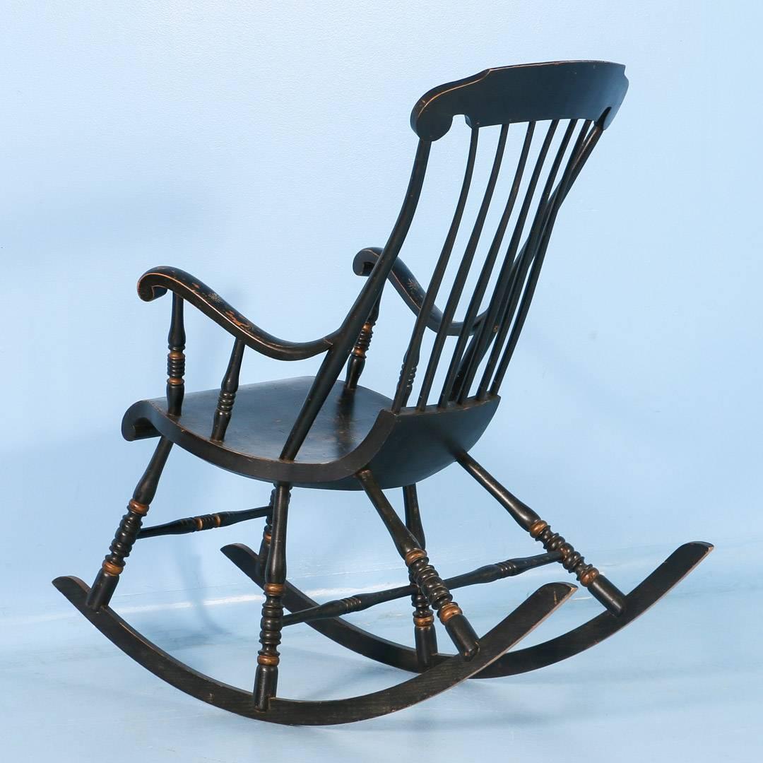 antique swedish rocking chair