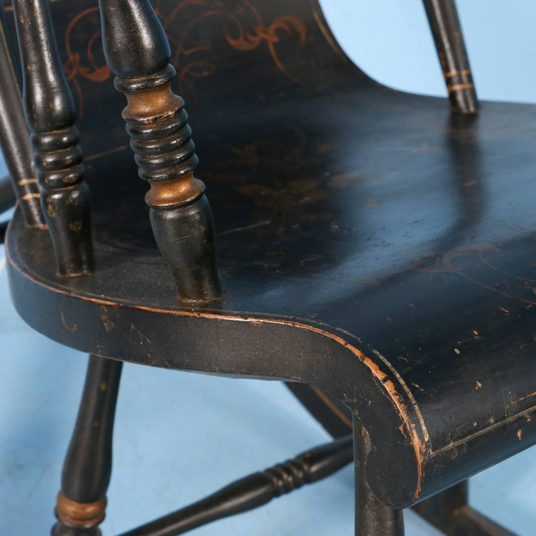antique scandinavian rocking chair