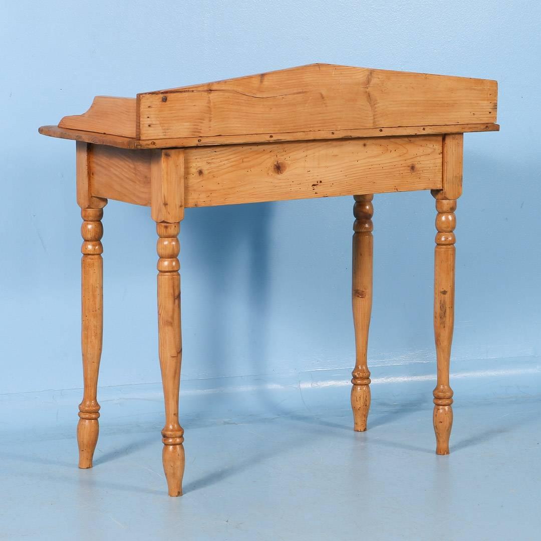 Danish Antique Pine Side Table or Small Desk from Denmark, circa 1880