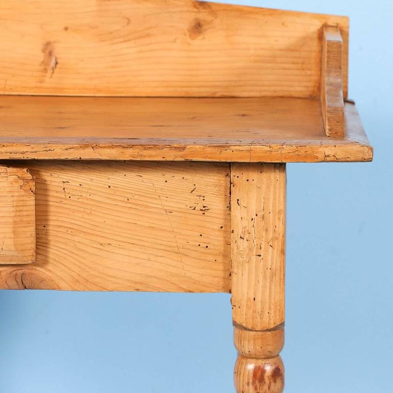 Antique Pine Side Table or Small Desk from Denmark, circa 1880 at 1stDibs