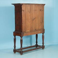 Antique Swedish Two-Door Cabinet with Original Paint, circa 1820-1840