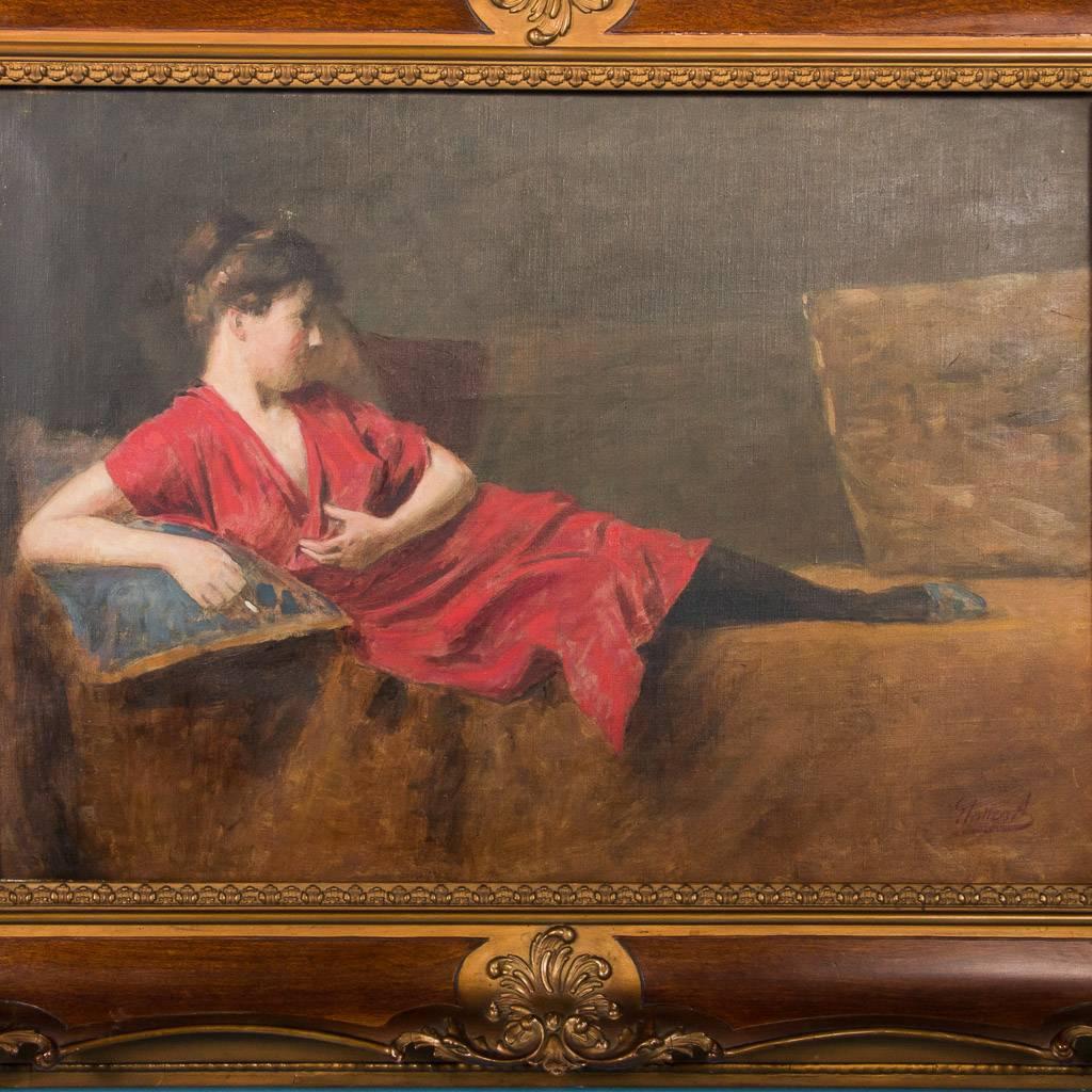 reclining lady painting
