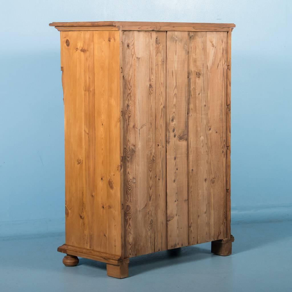 Antique 19th Century Swedish Pine Highboy Chest of Drawers In Good Condition In Round Top, TX