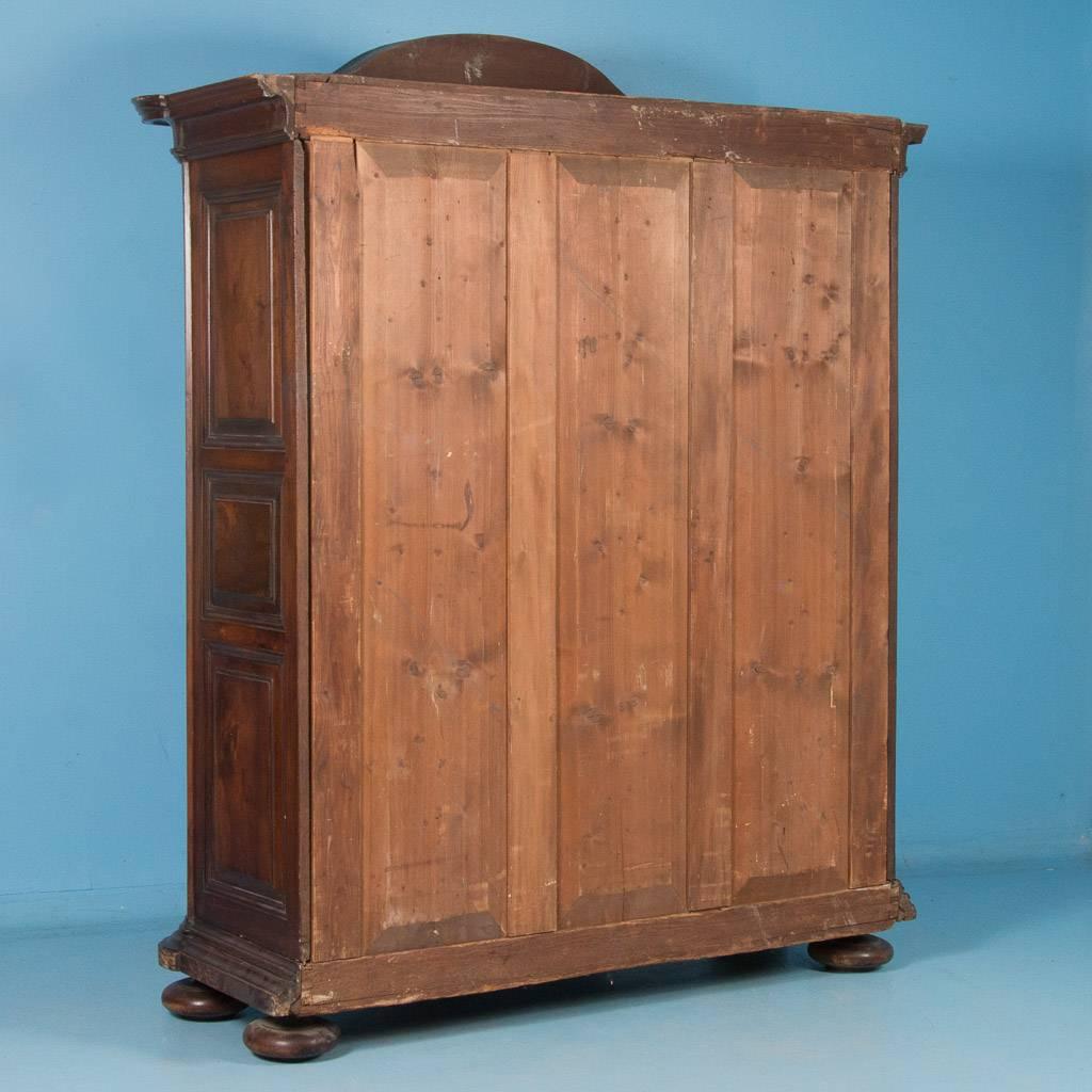 Antique 18th Century French Provincial Carved Walnut Armoire In Good Condition In Round Top, TX
