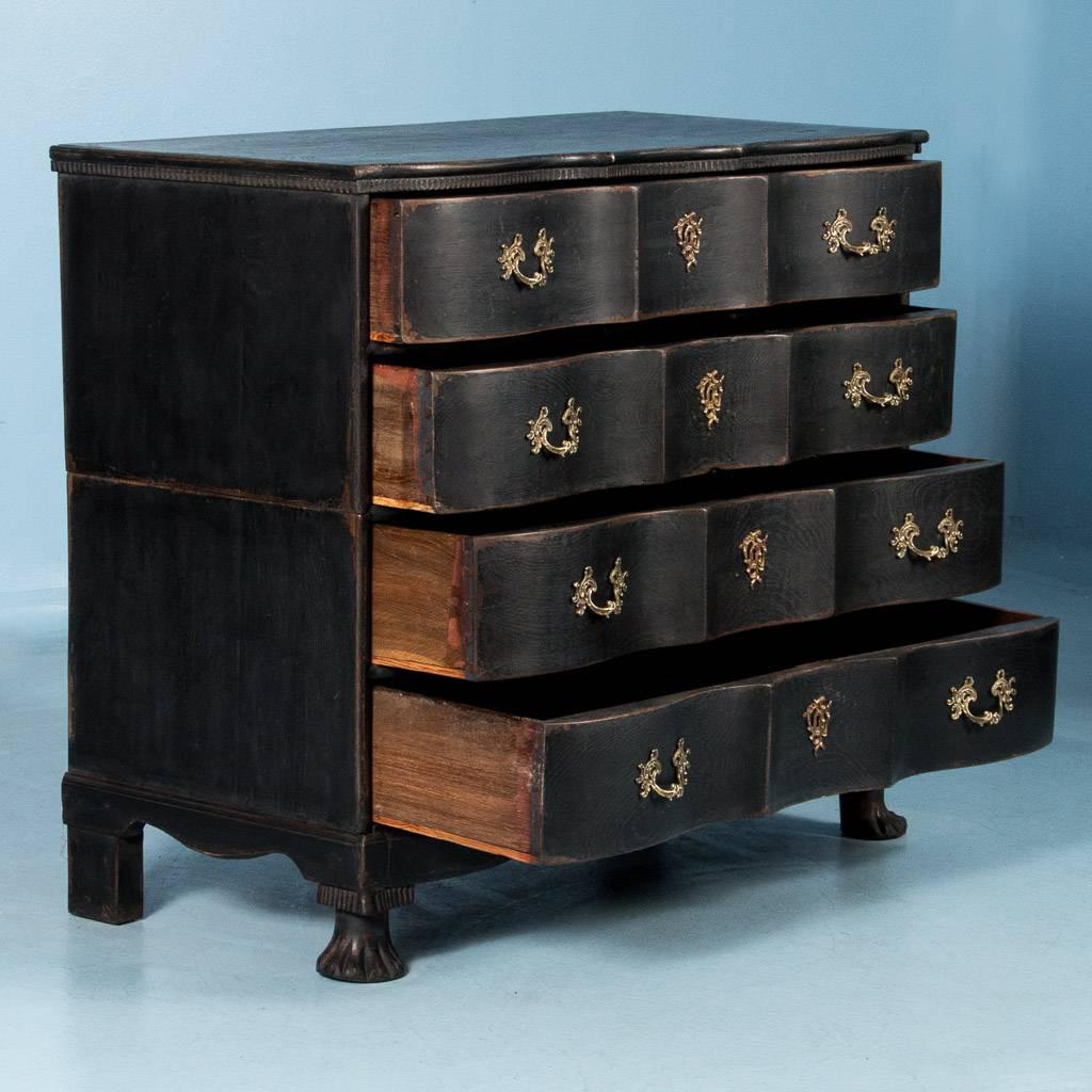 black painted chest of drawers