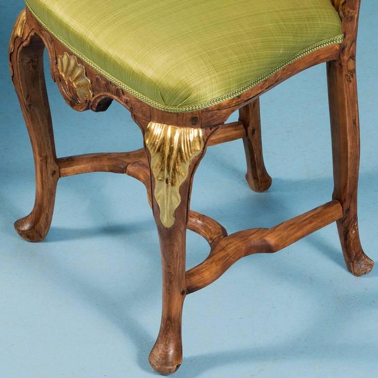 Set of Eight Carved Antique 19th Century Norwegian Dining Chairs at 1stDibs