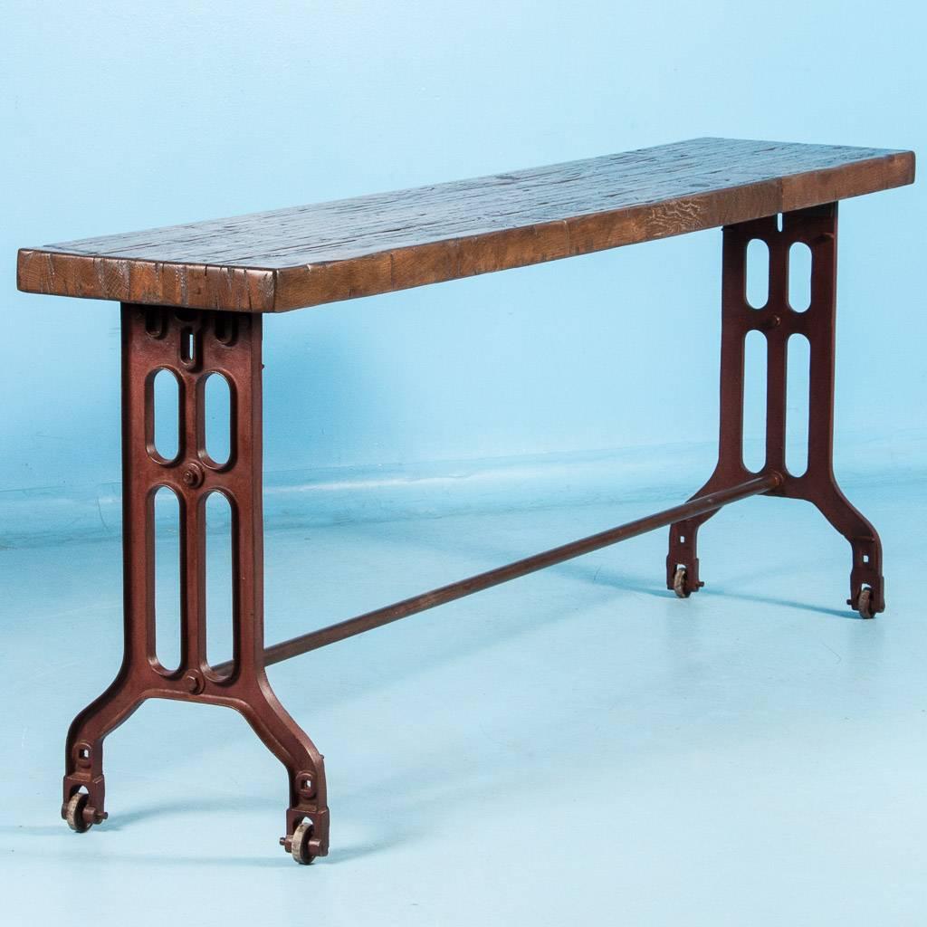 cast iron console table