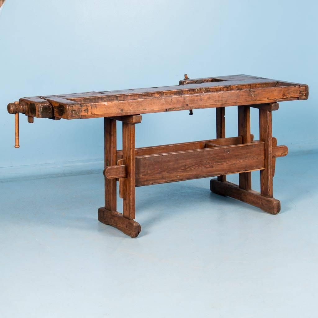 Danish Antique 19th Century Carpenter's Workbench from Denmark