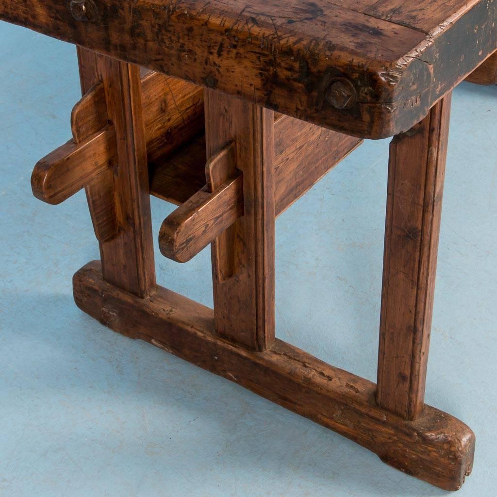 Antique 19th Century Carpenter's Workbench from Denmark 1