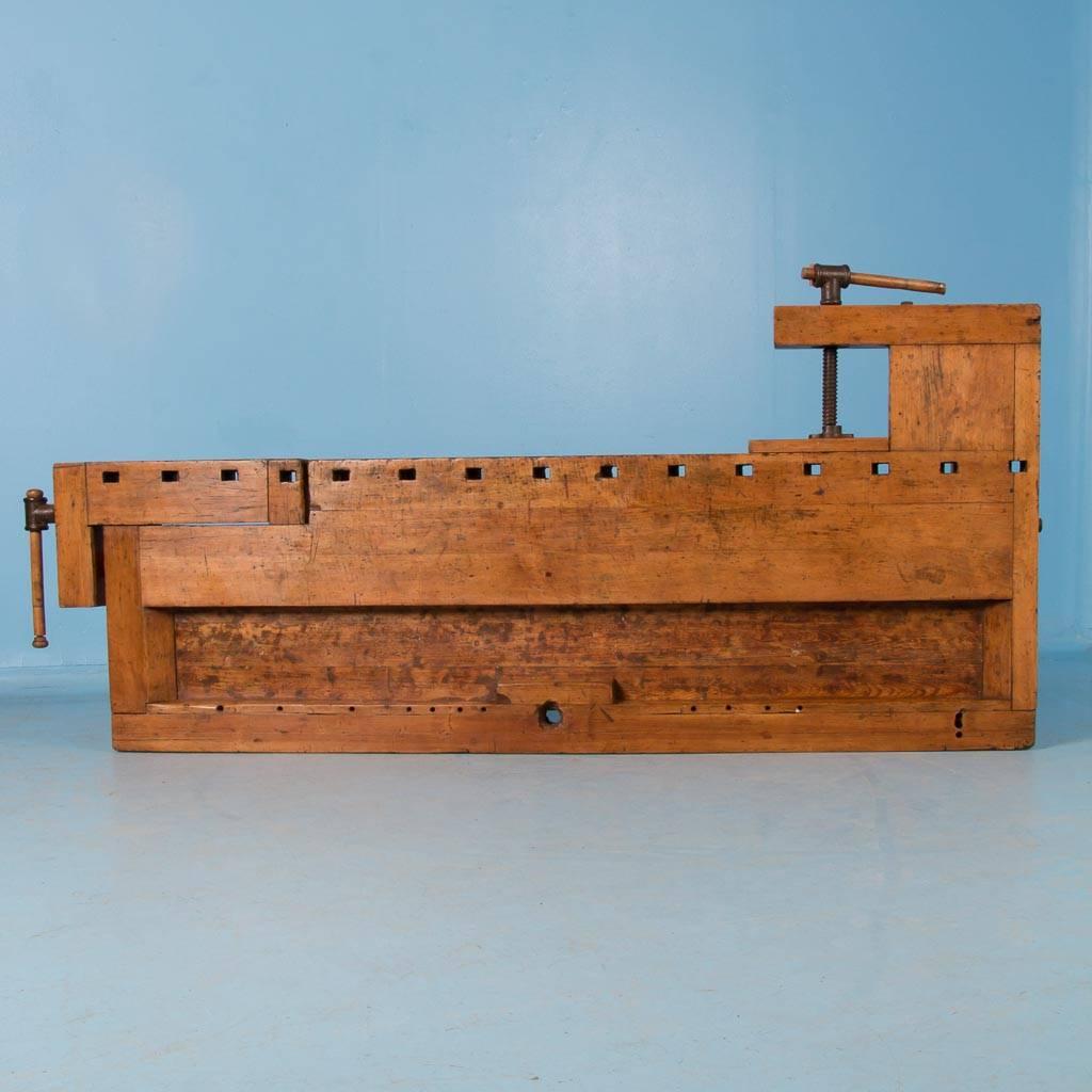 Antique 19th Century Carpenter's Workbench from Denmark 3