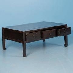 Antique 19th Century, Chinese Black Lacquered Coffee Table