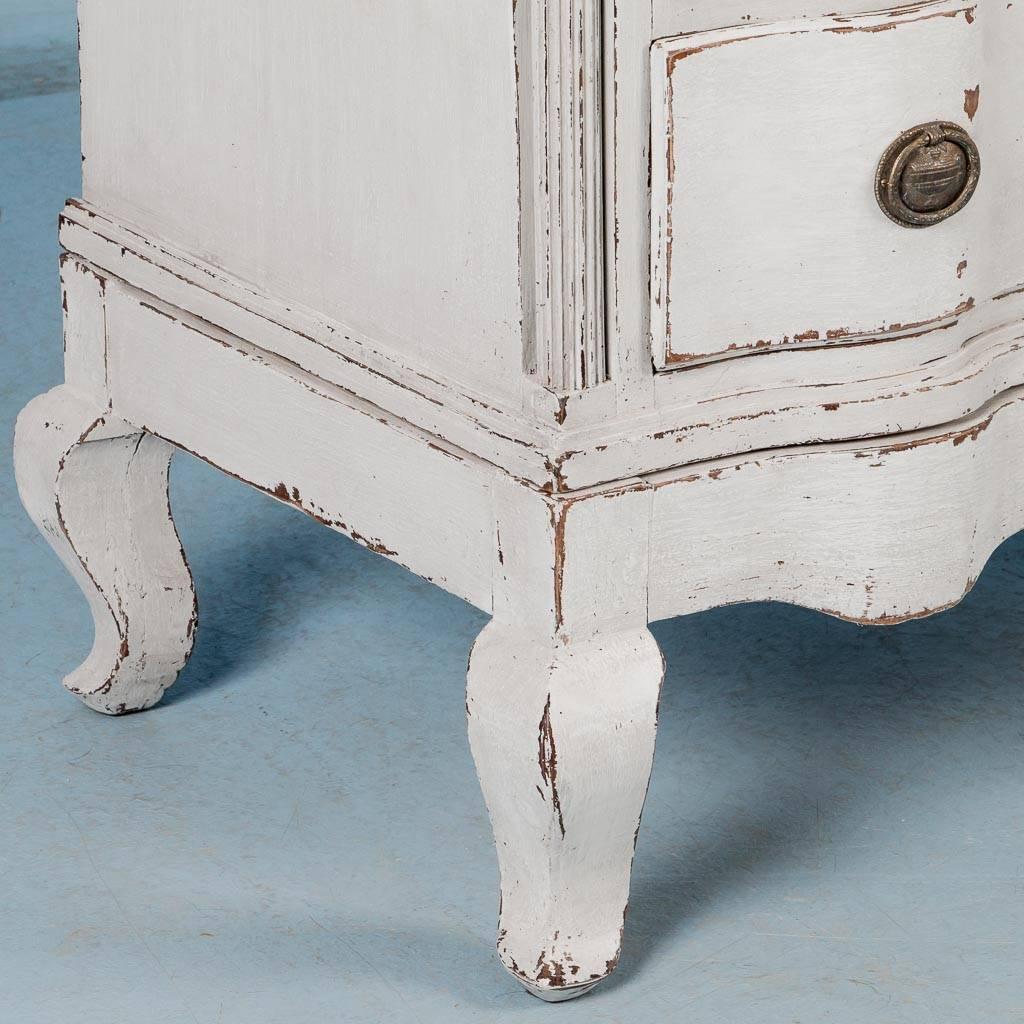Antique 18th Century Danish Chest of Drawers with Light Gray Paint 3