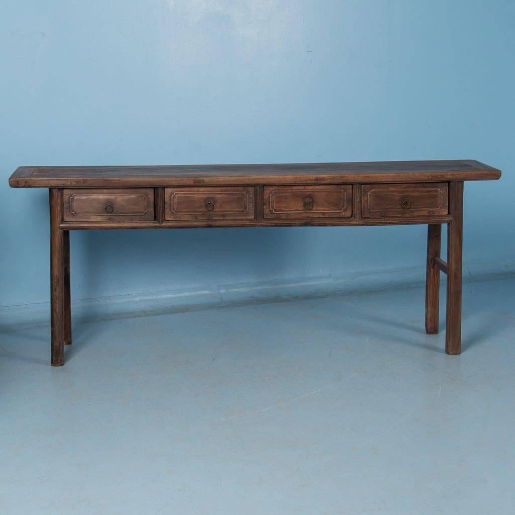 Antique 19th Century, Chinese Console Table In Good Condition In Round Top, TX