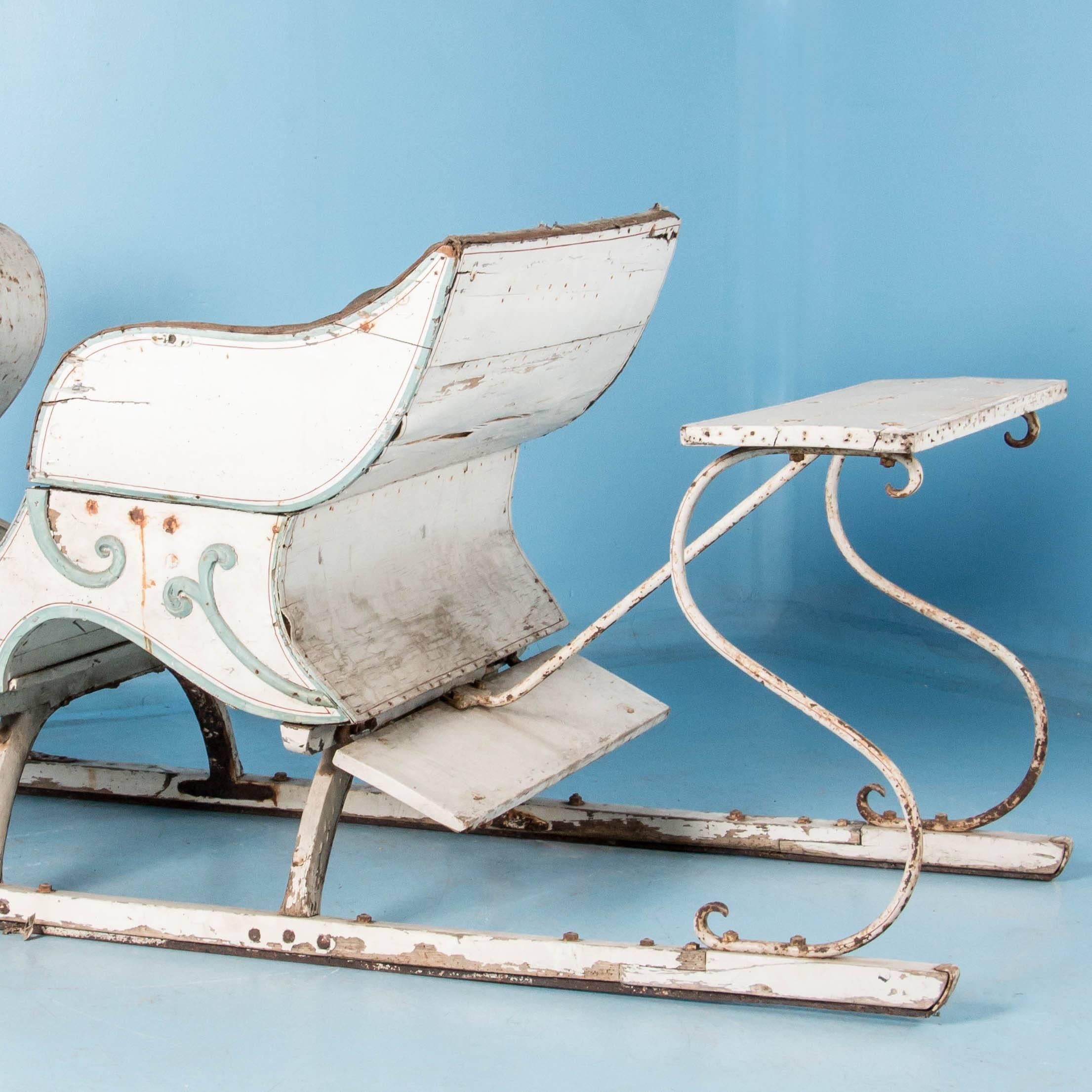 Antique 19th Century Swedish Horse Drawn Sleigh 1