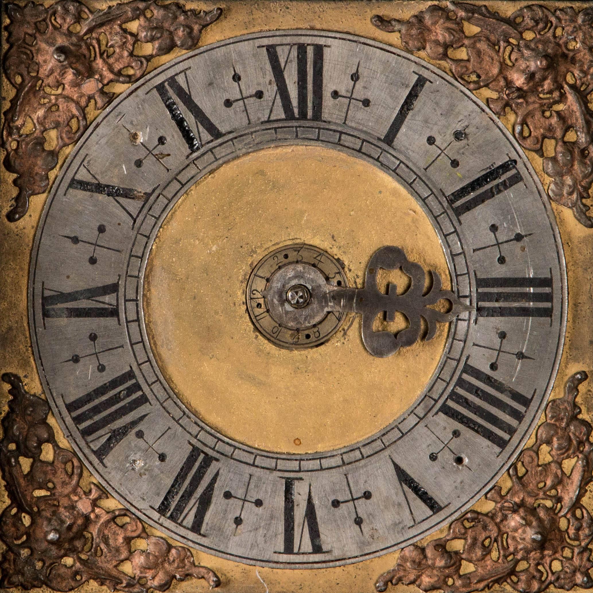 Antique Early 19th Century Pine Grandfather Clock from Sweden In Good Condition In Round Top, TX