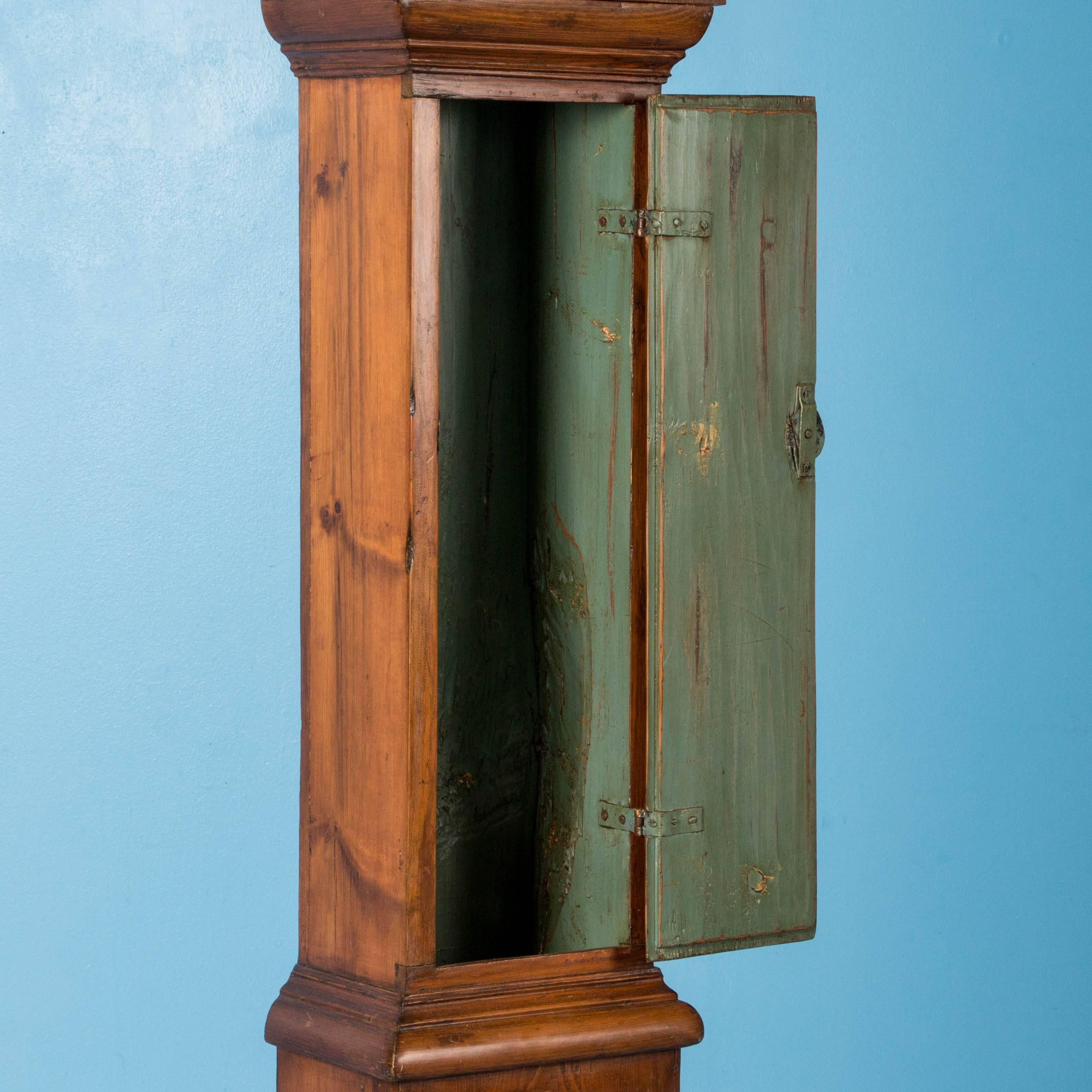Antique Early 19th Century Pine Grandfather Clock from Sweden 1