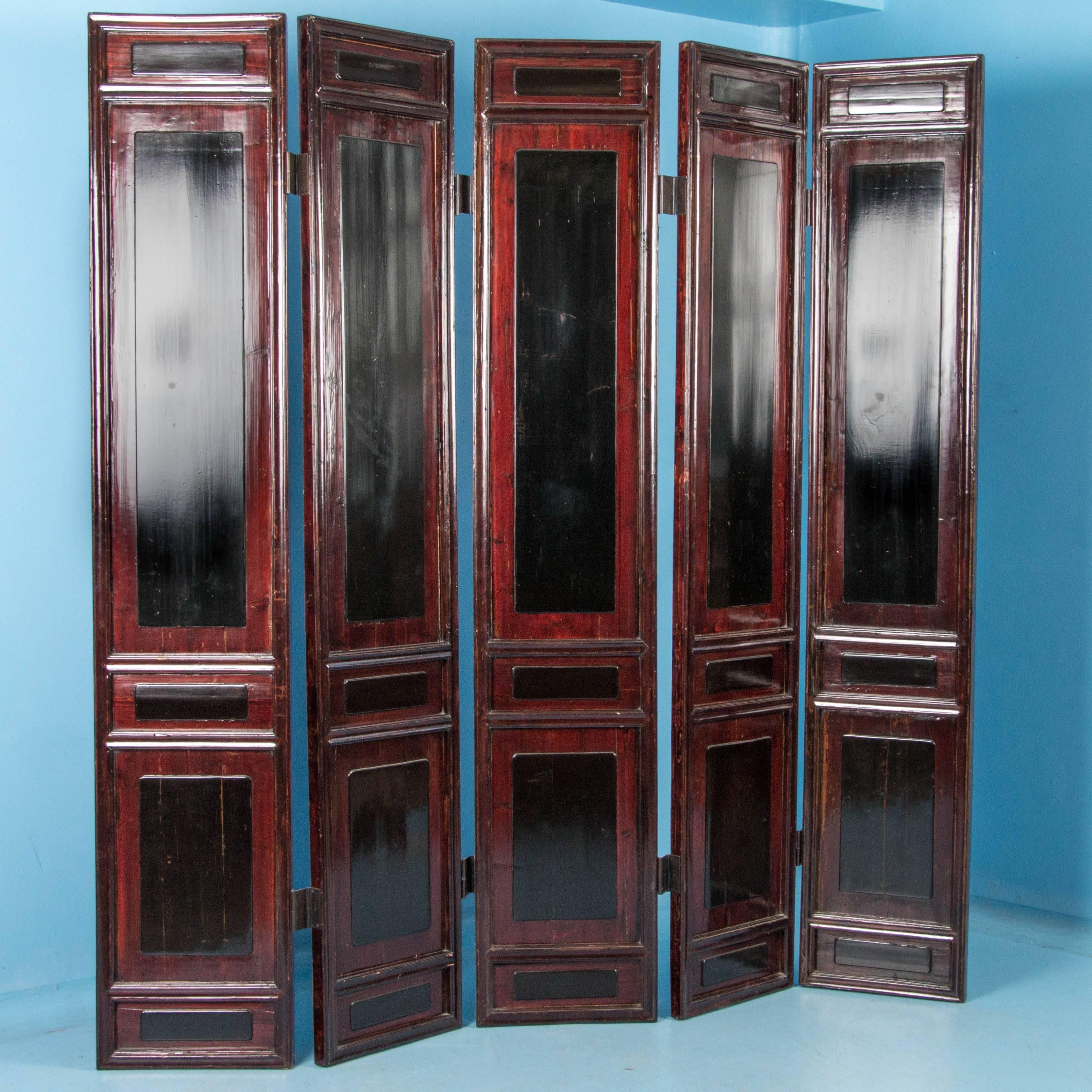 antique chinese folding screen