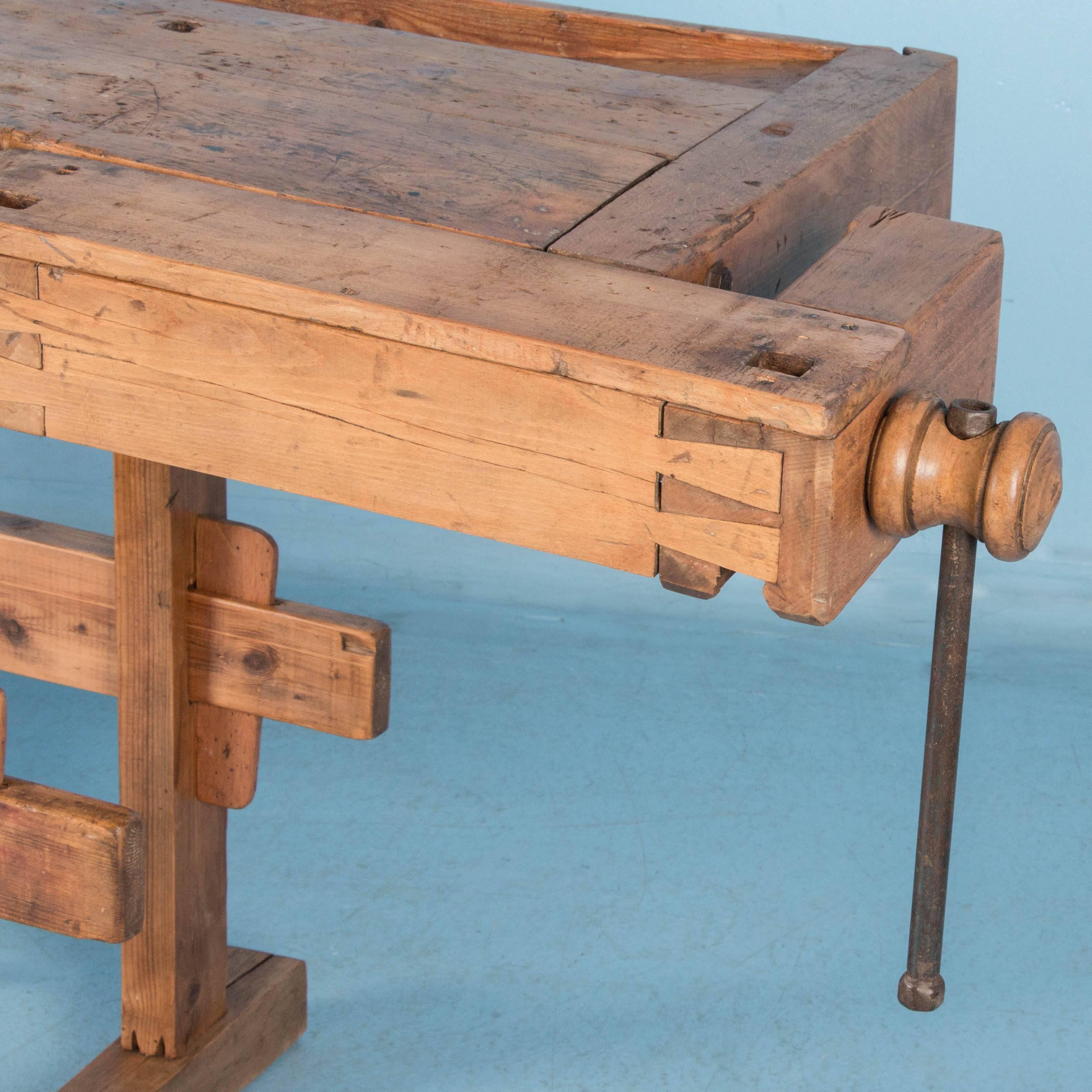 Antique 19th Century Carpenter's Workbench from Denmark 1