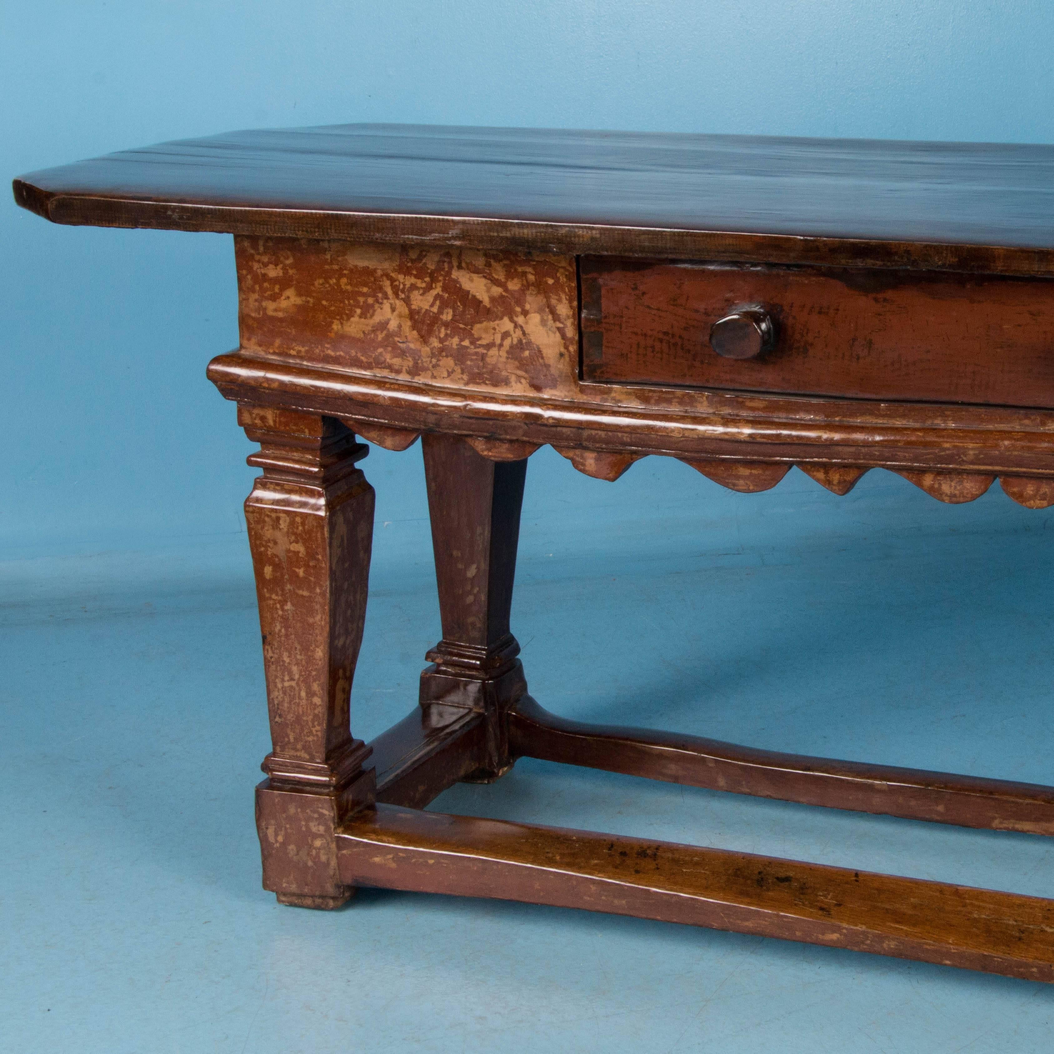 Antique 18th Century Danish Baroque Console Table 2