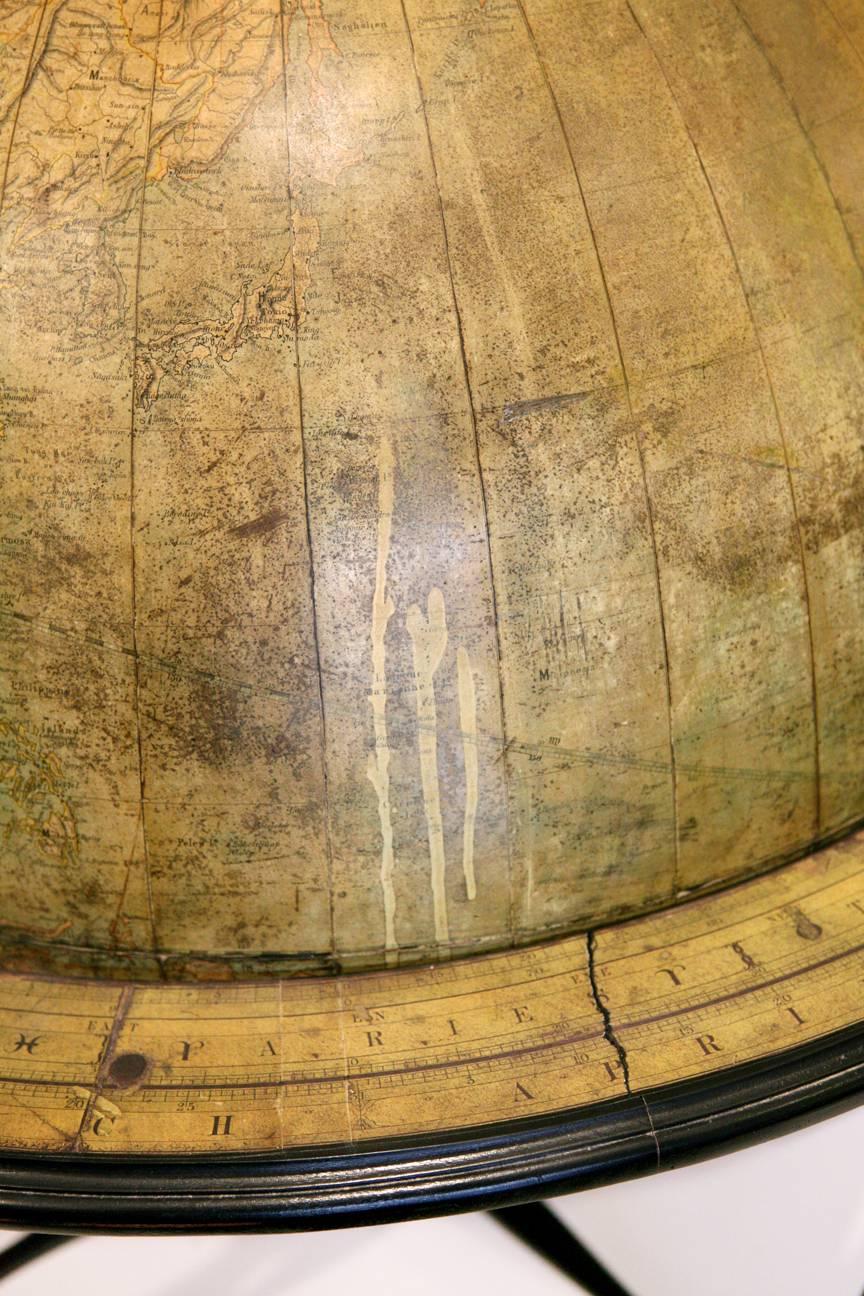 Scottish Large Terrestrial Library Globe For Sale