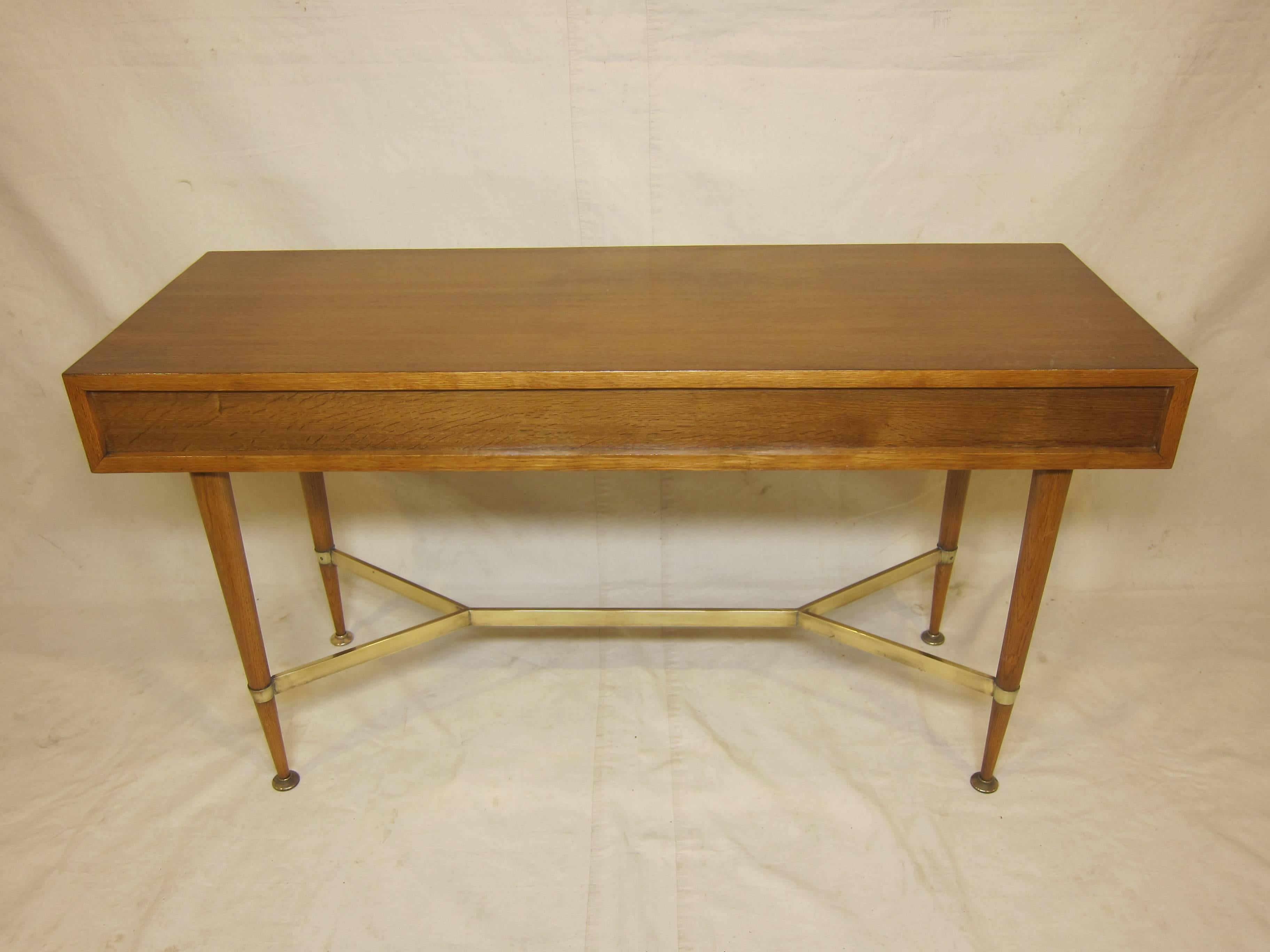 Mid-20th Century French Console Table Desk in the Manor of Andre Arbus