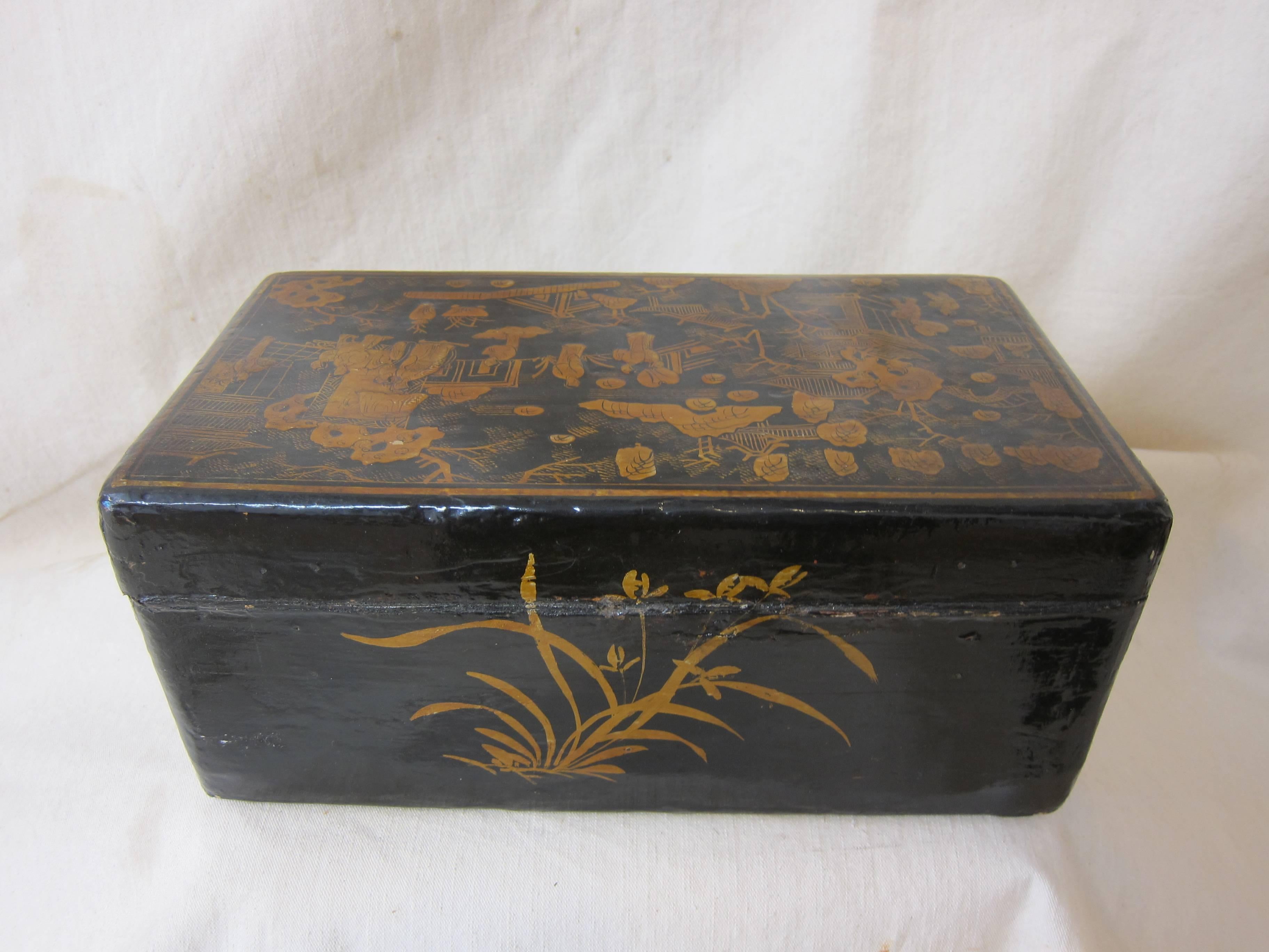 19th Century 19th century Chinoiserie Box