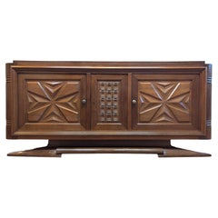 French Modernist Art Deco Credenza Sideboard