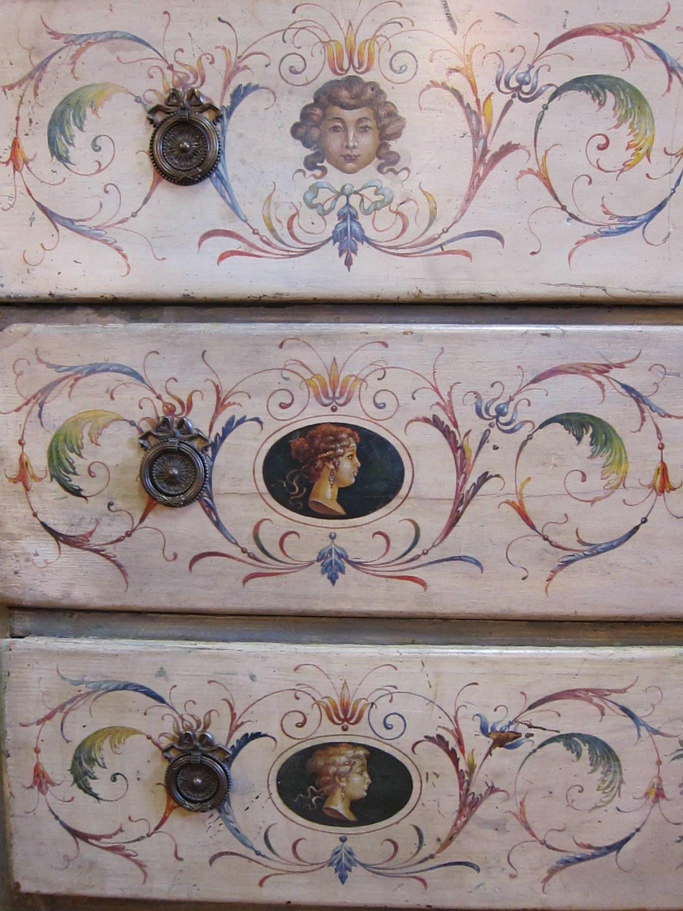 19th Century Italian Painted Chest of Drawers 3