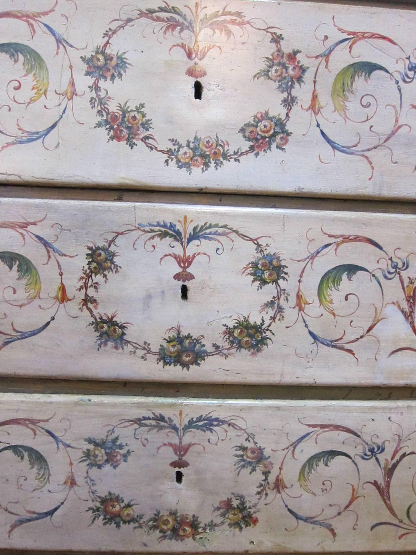 19th Century Italian Painted Chest of Drawers 4