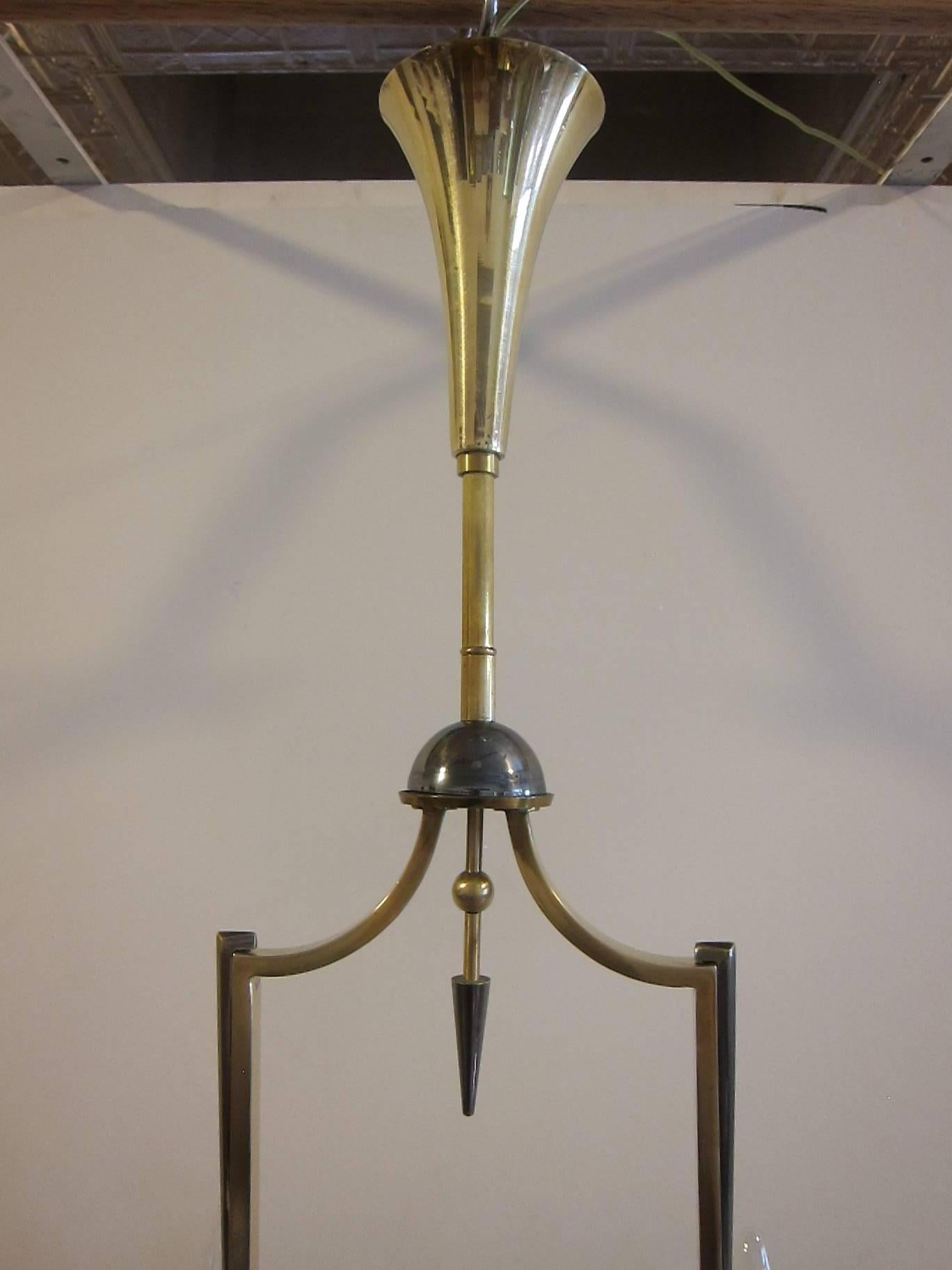 Mid-20th Century French Chandelier by Petitot