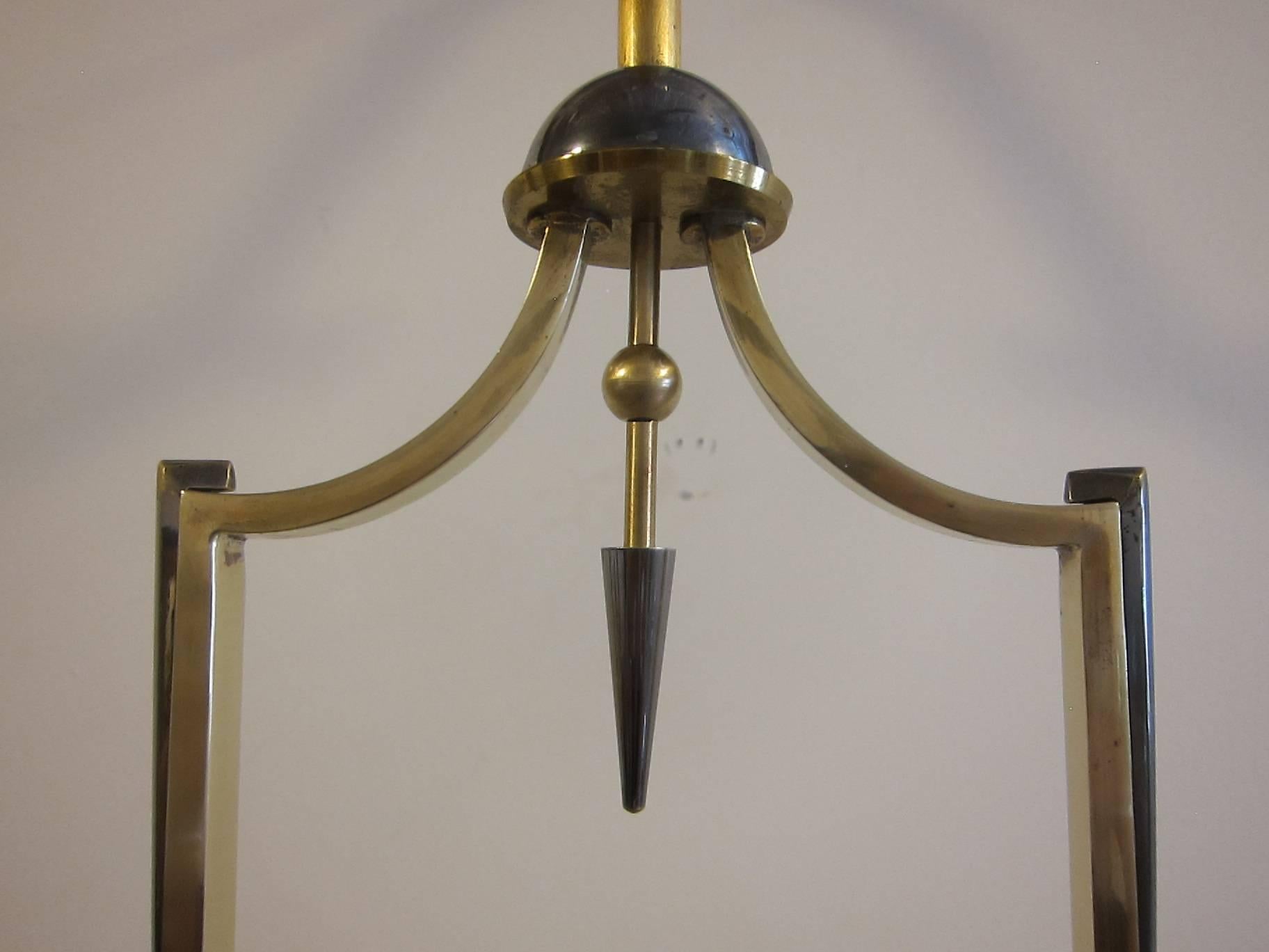 Brass French Chandelier by Petitot