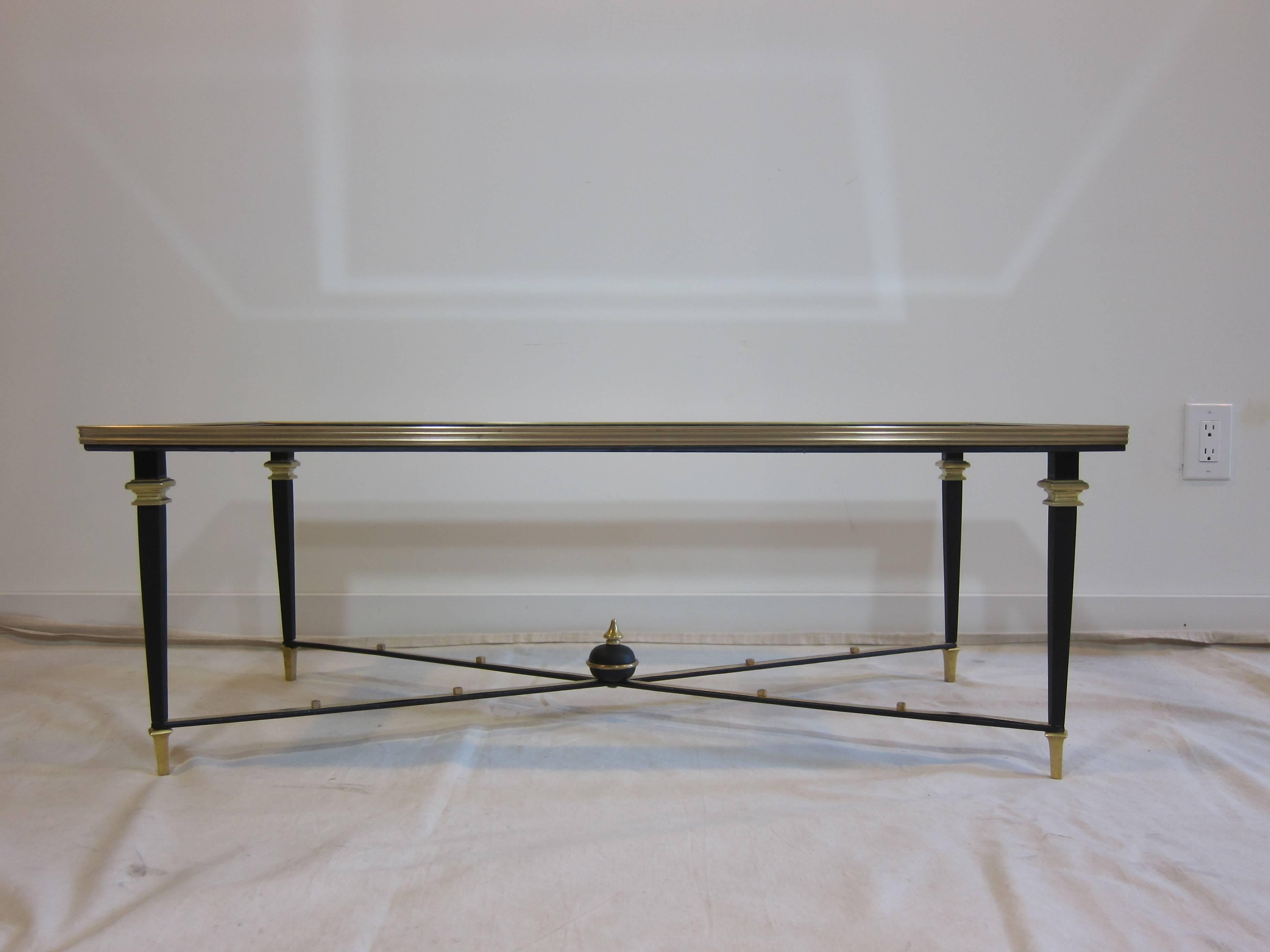 French Glass Cocktail Table In Good Condition In New York, NY