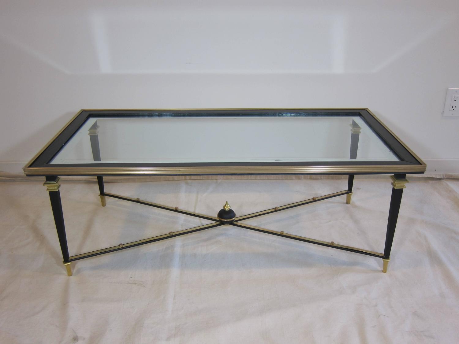 French Glass Cocktail Table For Sale at 1stdibs