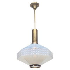Rare 1960s Italian Murano Glass Pendant Lamp by AV Mazzega