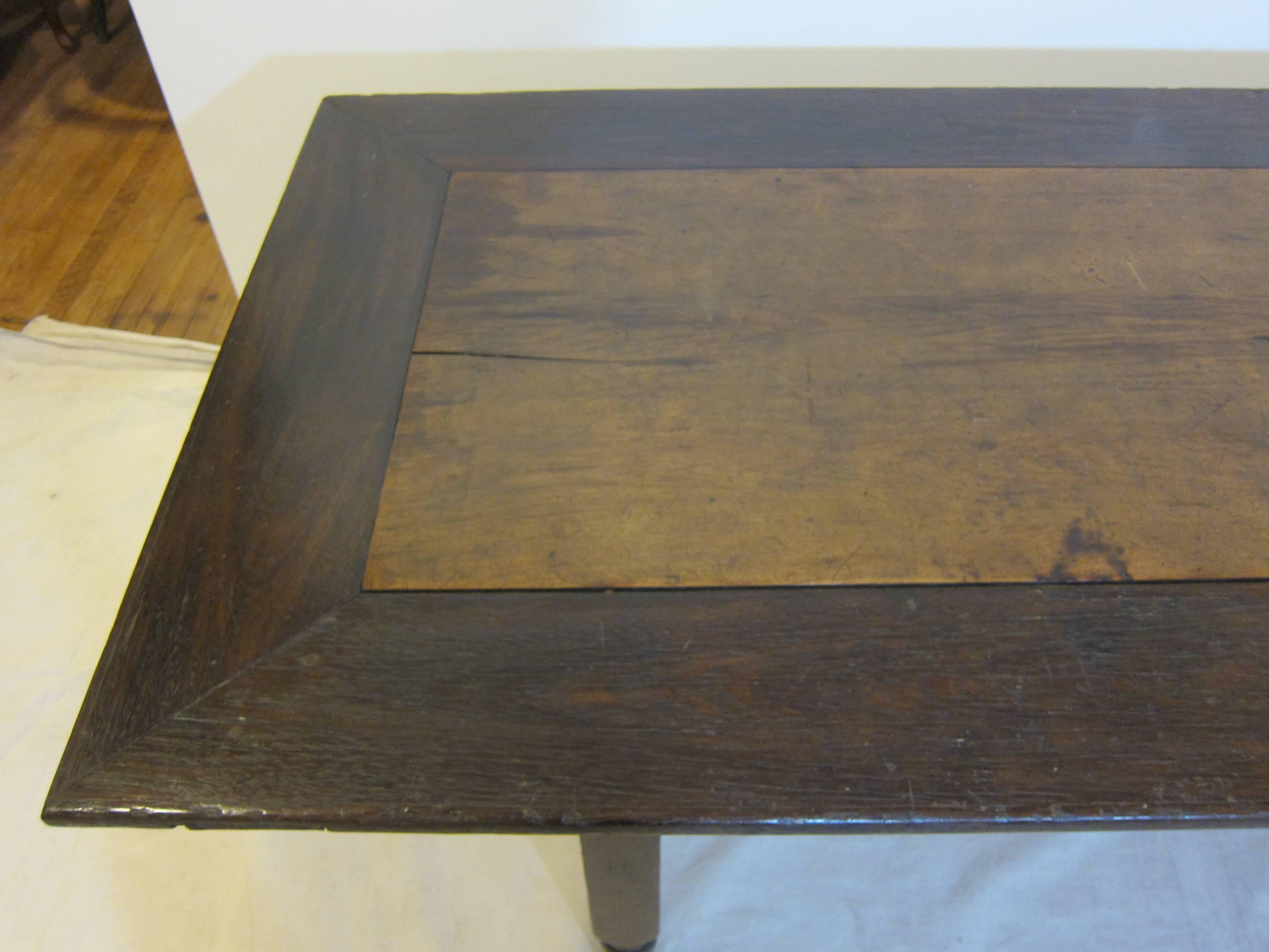 19th Century Refectory Table Molave and Narra Wood 1