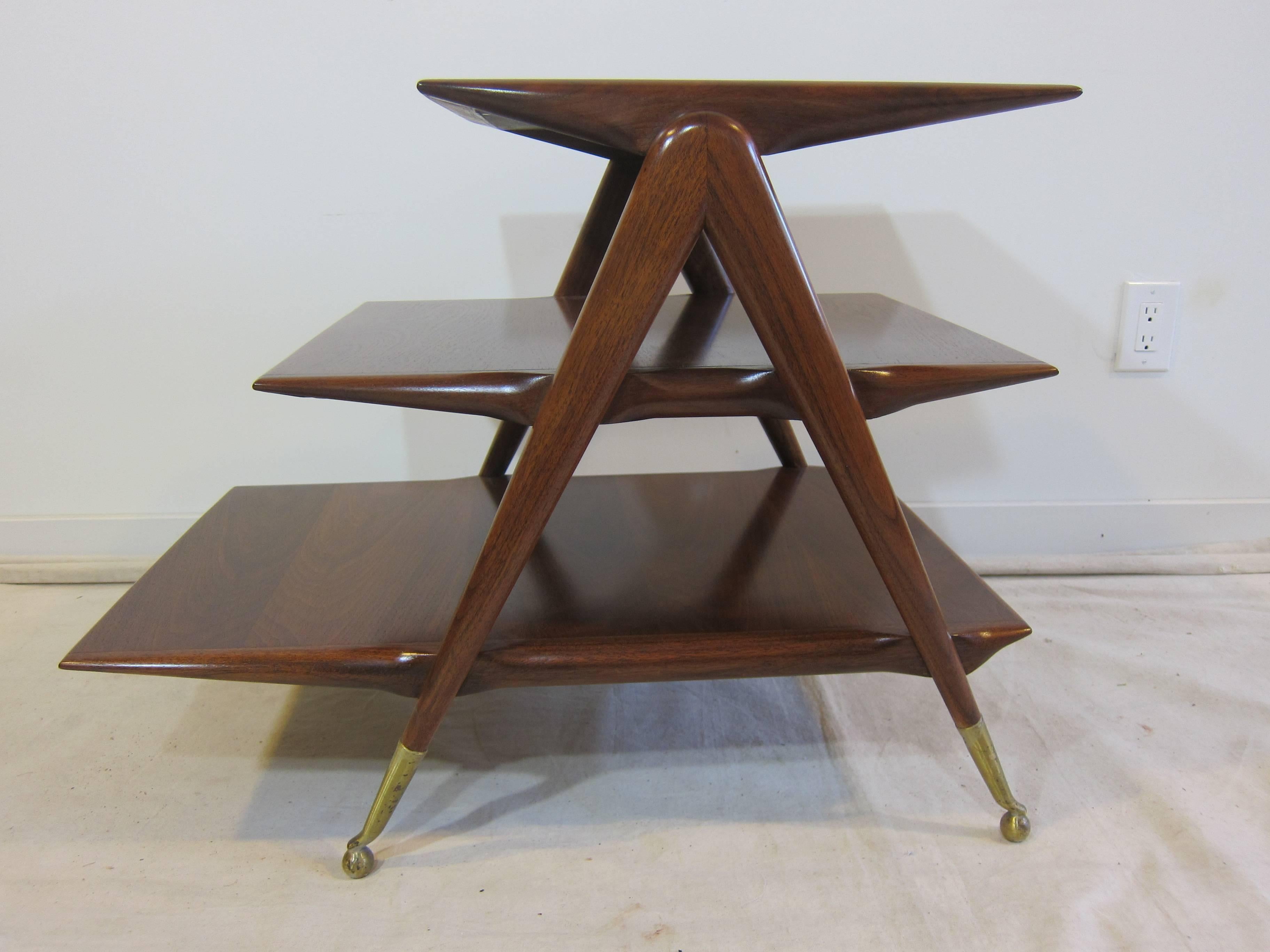 Mid Century Italian Tiered Table 1