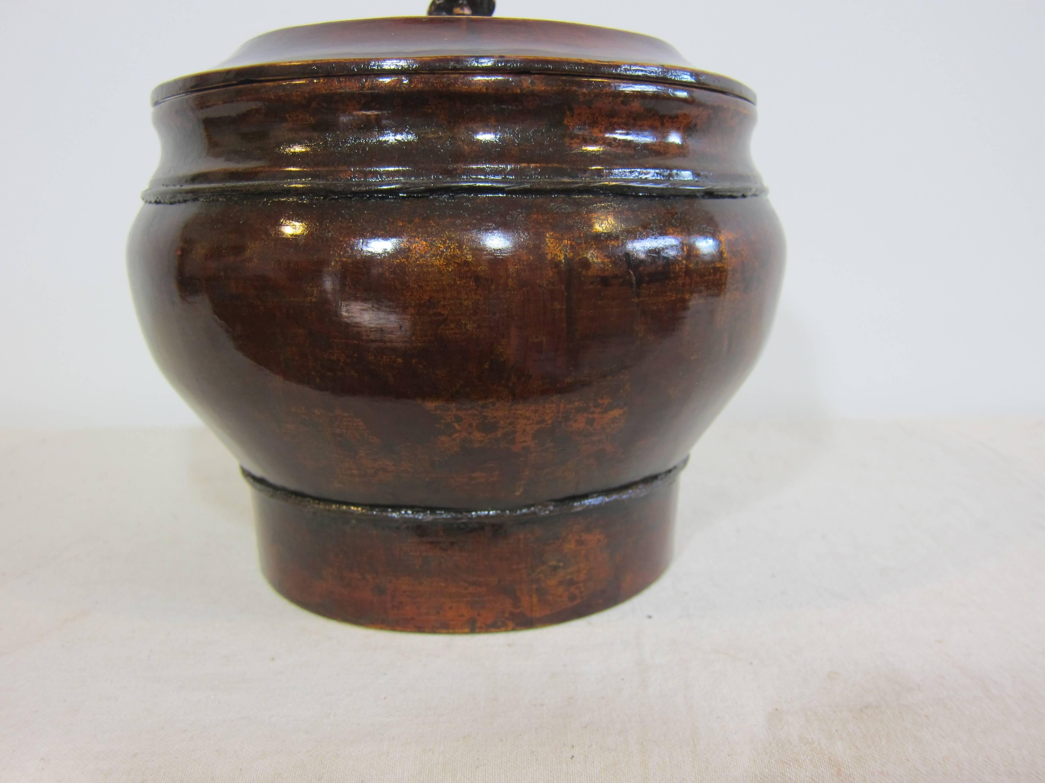 Qing 19th Century Wooden Bowl