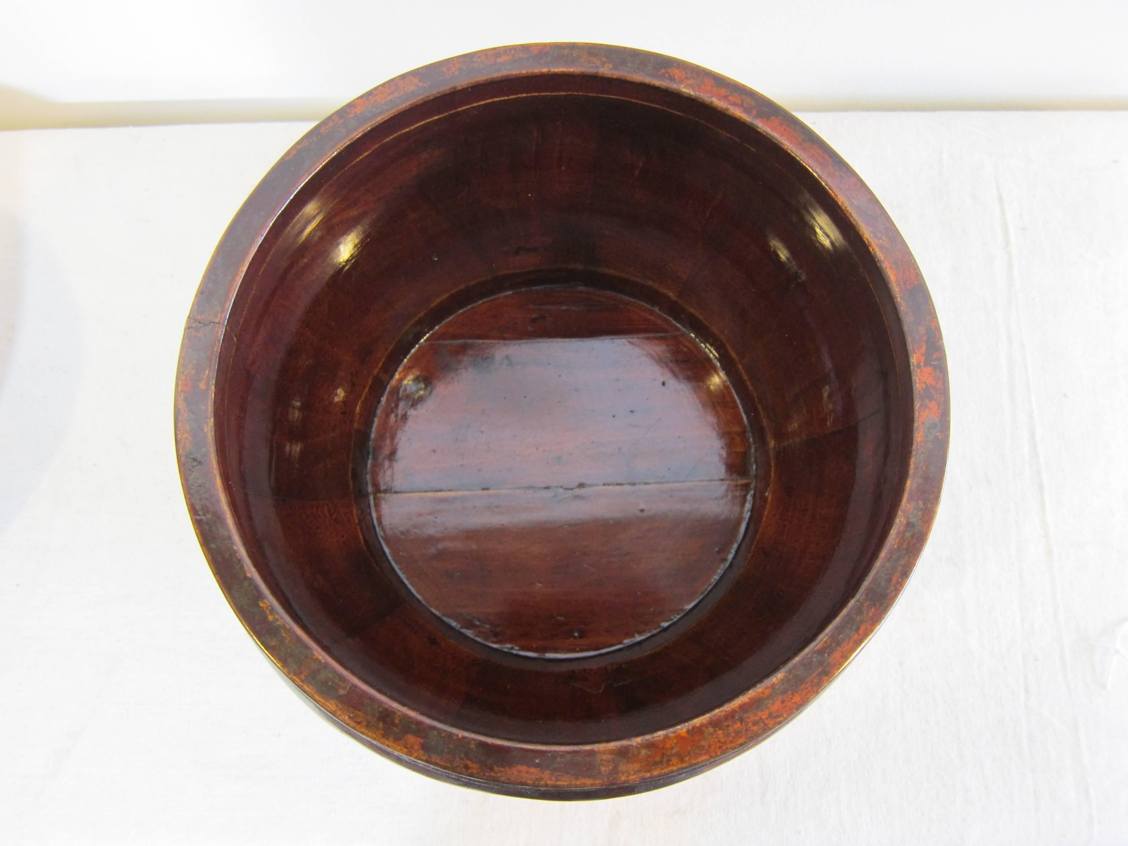 19th Century Wooden Bowl 1