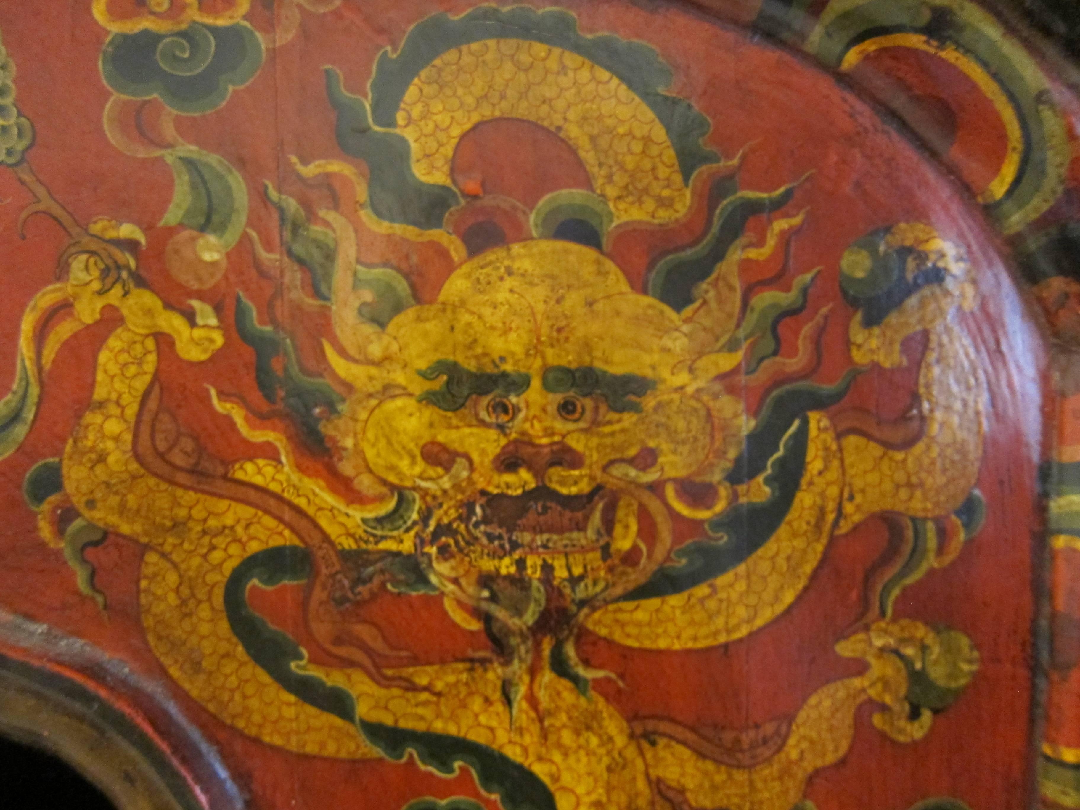 Painted Tibetan Buddha Box