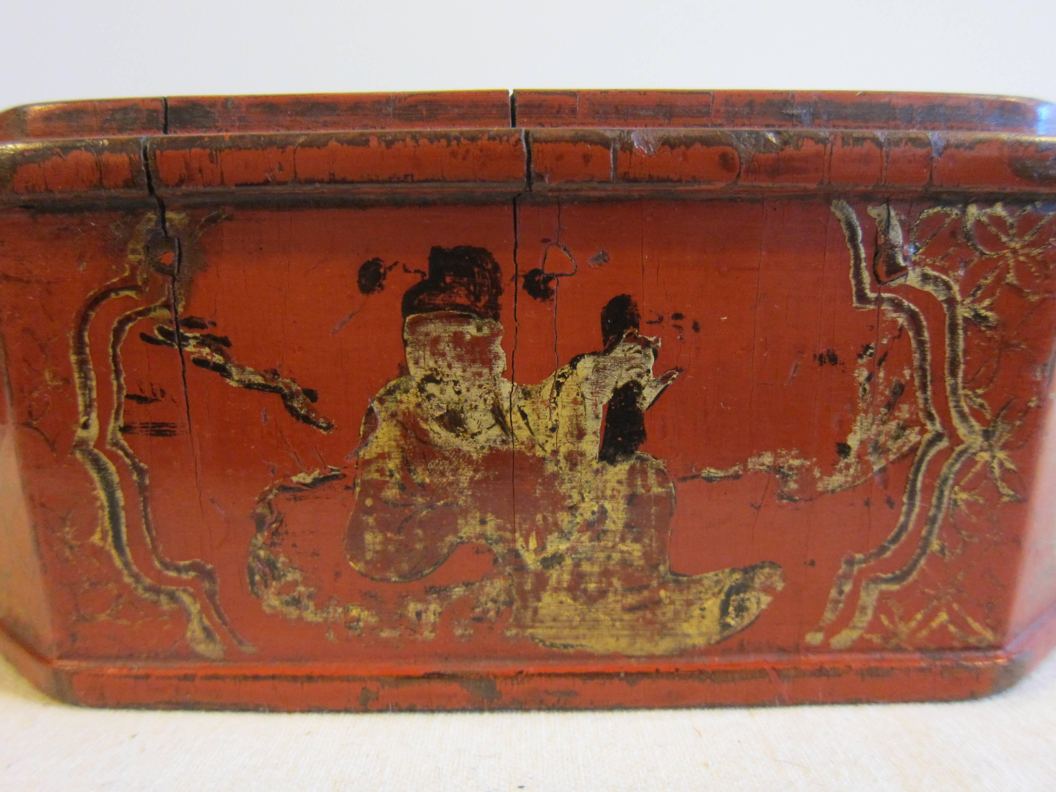 19th Century Octagon Wooden Bowl Box (Holz)