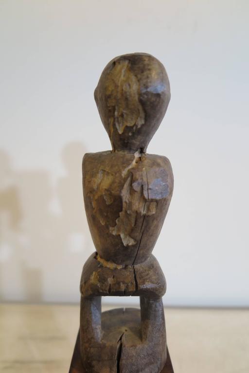 Wood Primitive Healing Figure For Sale