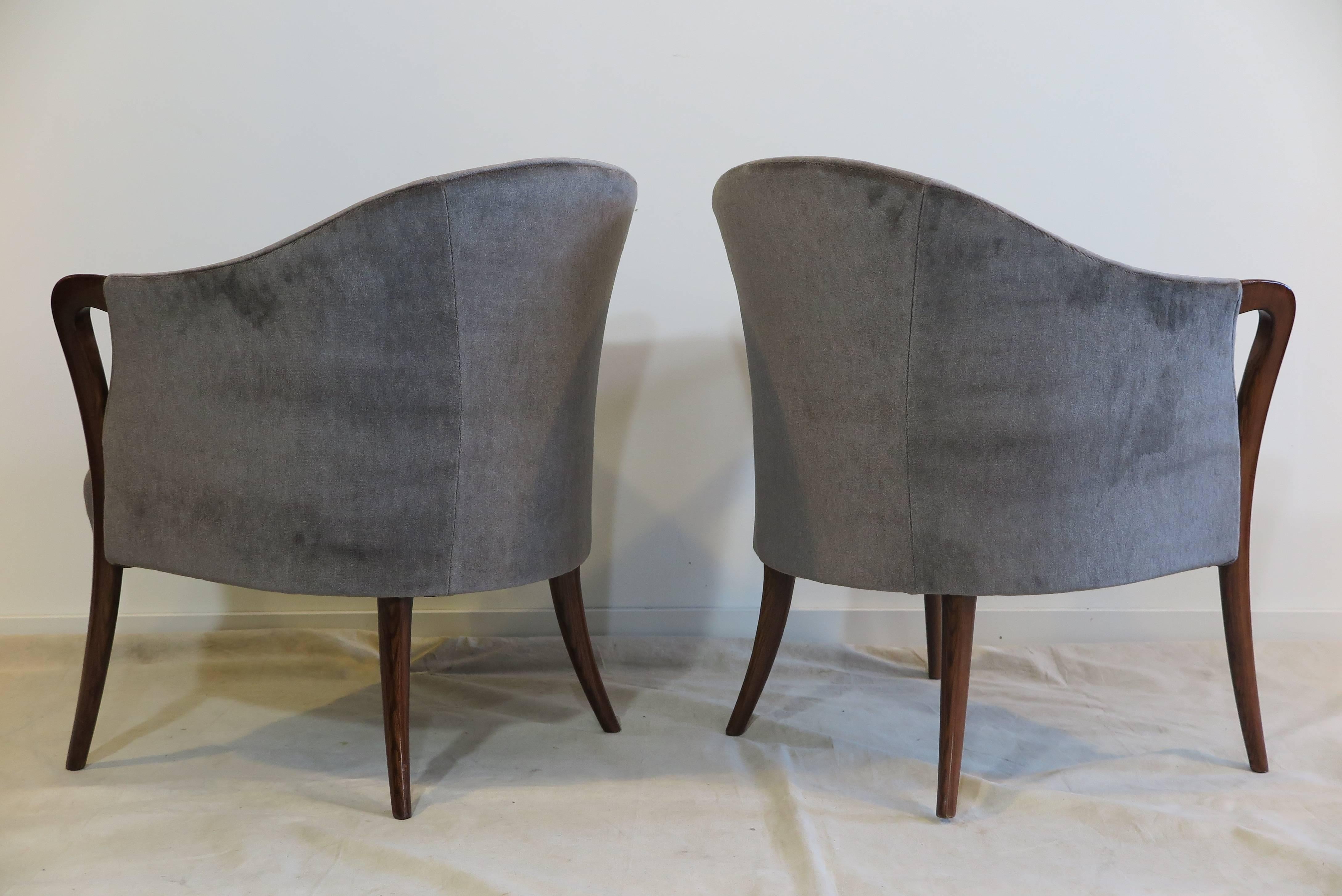 Mid-20th Century Pair of Art Deco Chairs