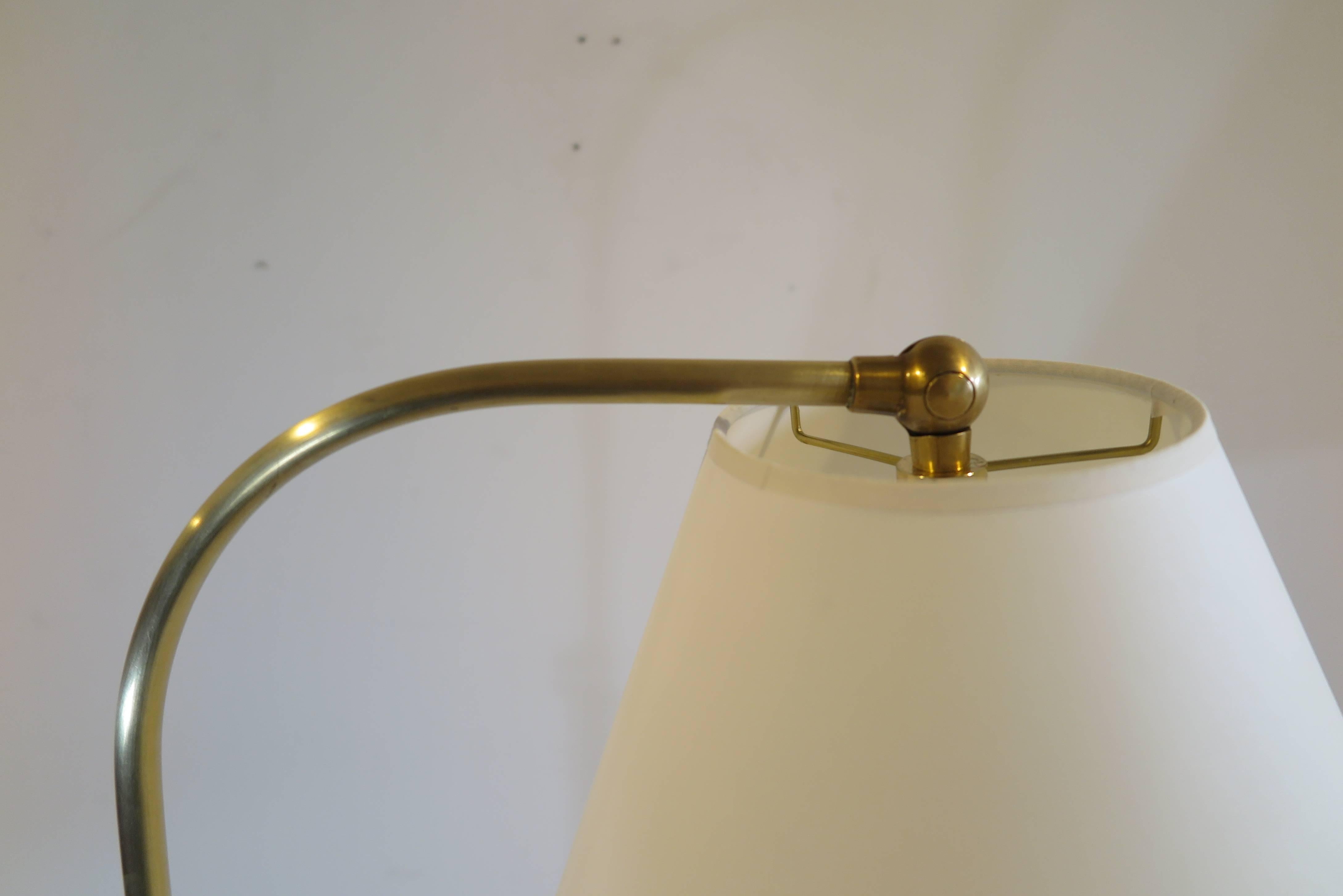 Jacques Adnet Leather Wrapped Floor Lamp In Excellent Condition In New York, NY