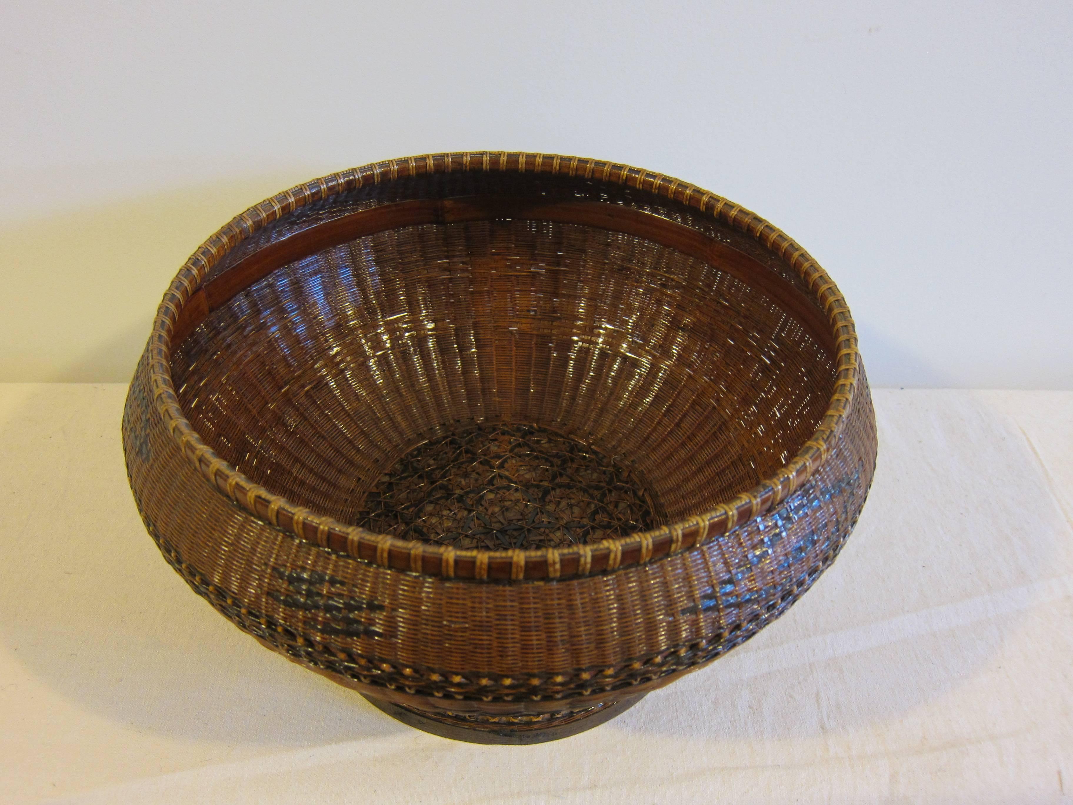 Antique Basketry Bowl For Sale 1