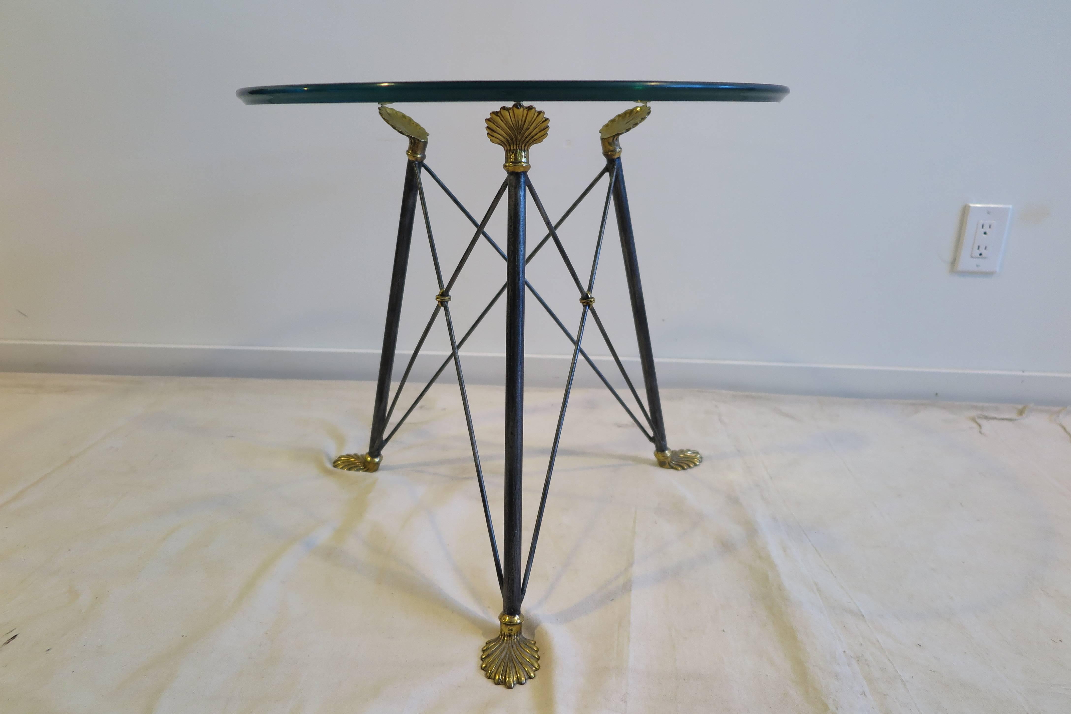 Mid Century Glass Top Table 2