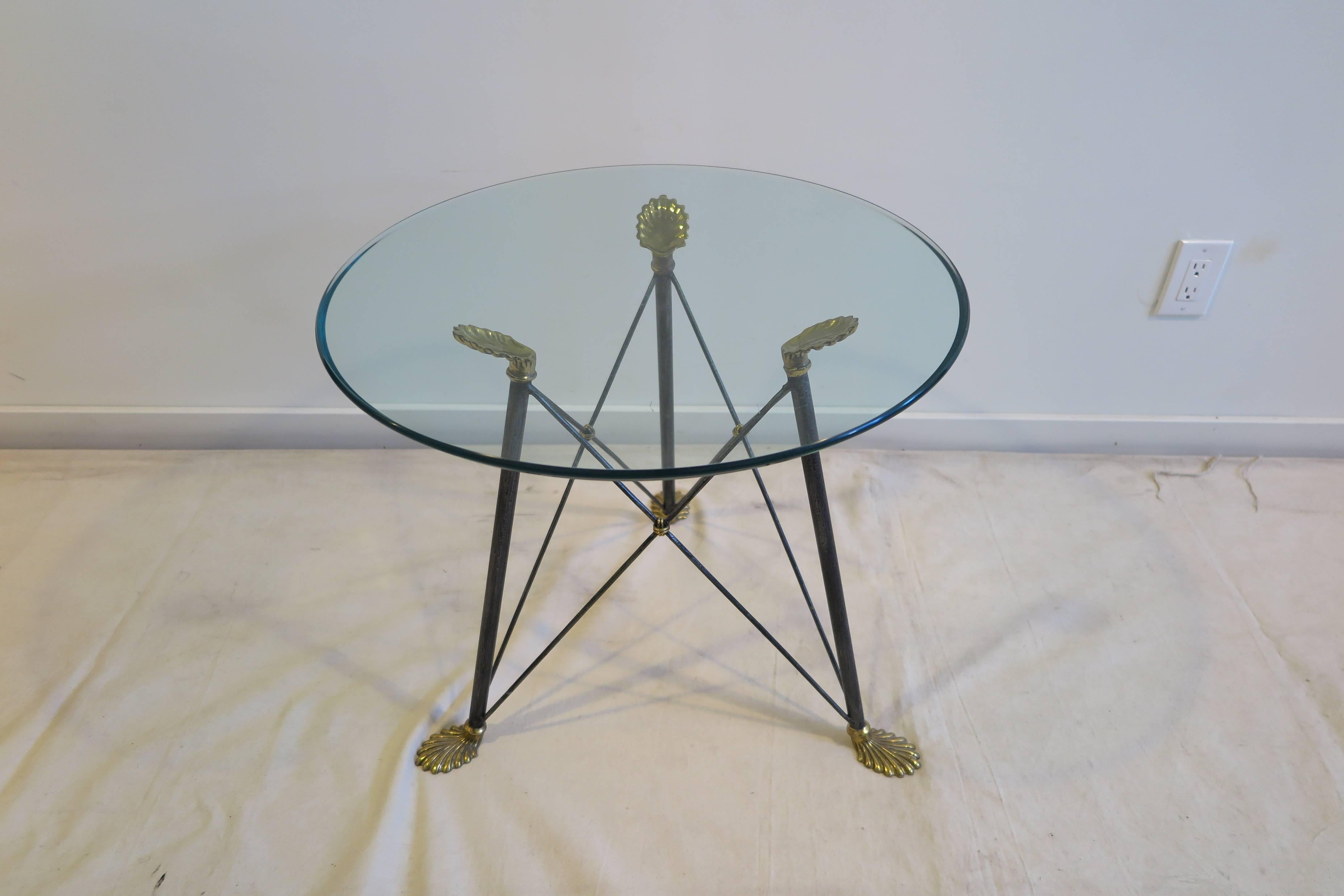 Mid Century Glass Top Table 4