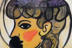 Gio Ponti Pintura "Donna Con Cappellino"