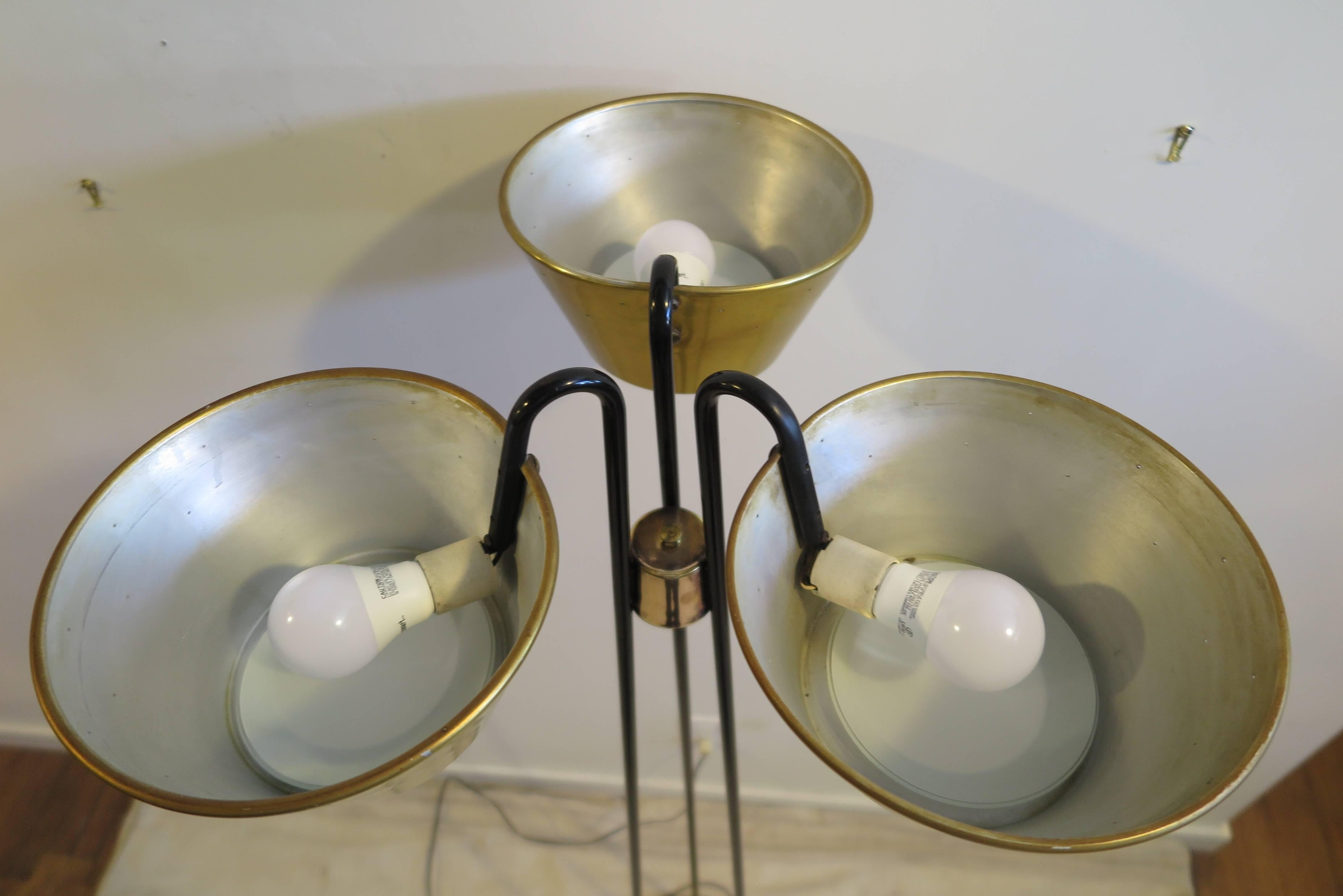Aluminum Gerald Thurston Floor Lamp