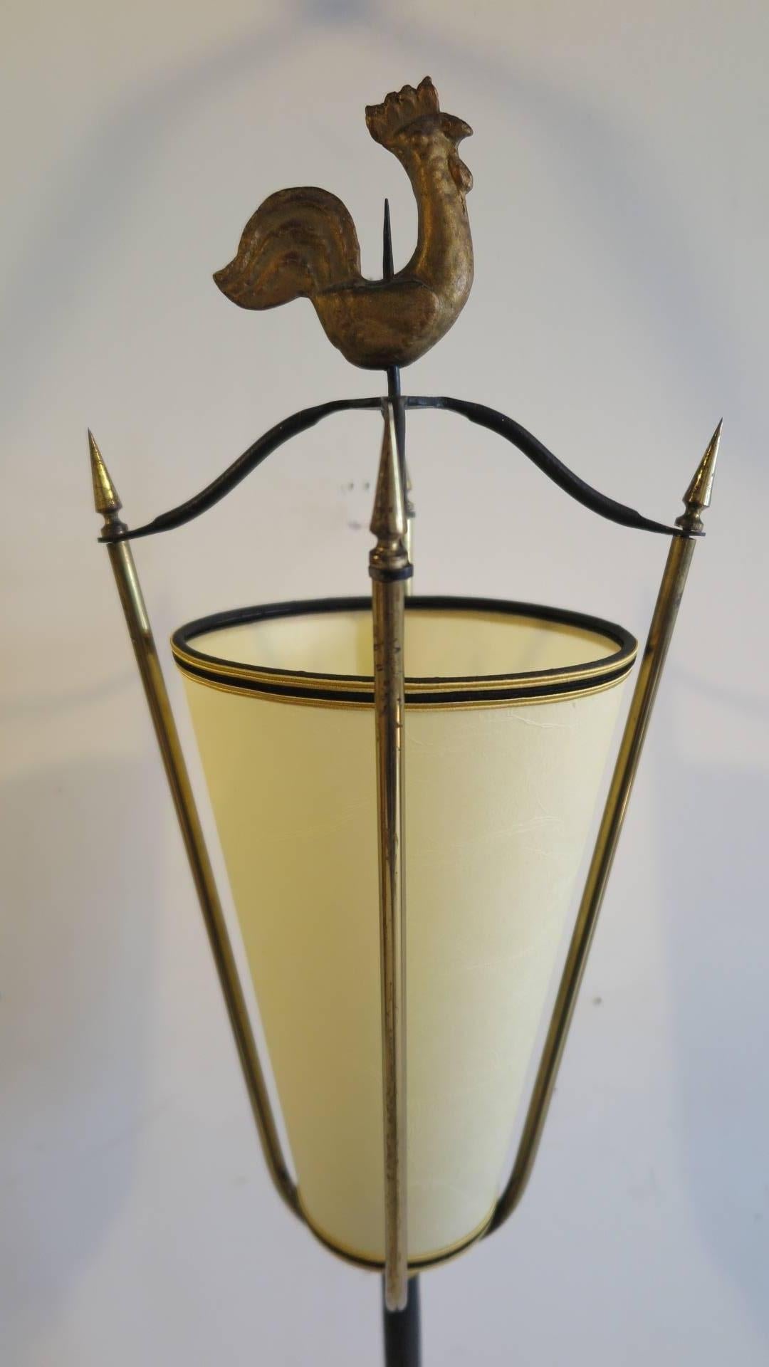 French Jacques Adnet Attributed Wall Torchiere For Sale